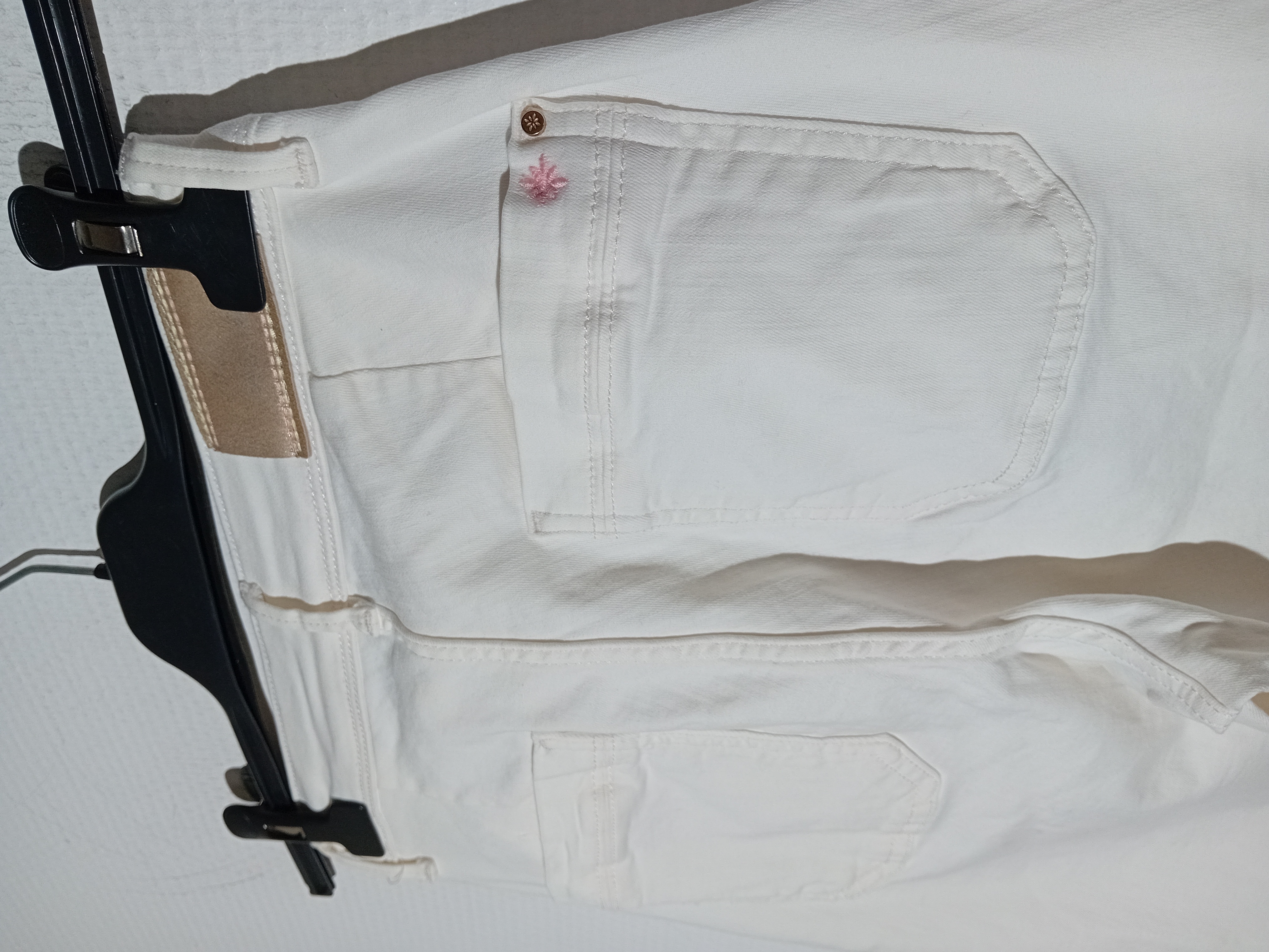 Voir photo 4 de Pantalon Blanc Para Mi Taille 34 Coupe Large (T3634) Pantalon Blanc Para Mi Taille 34 Coupe Large (T3634) Très bon état - Vue 4 -