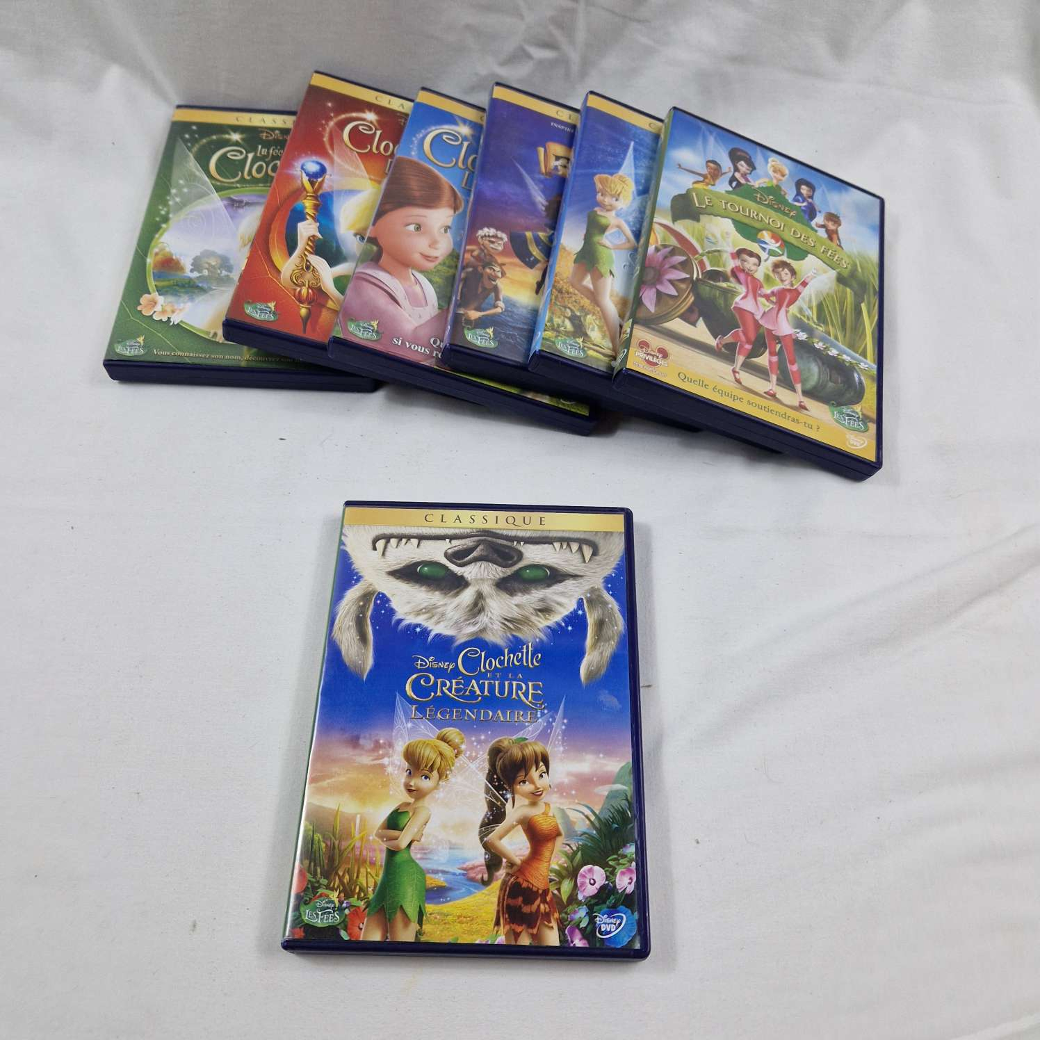 Voir photo 4 de Lot des 7 dvd la petite clochette Disney Lot des 7 dvd la petite clochette Disney Bon état - Vue 4 -
