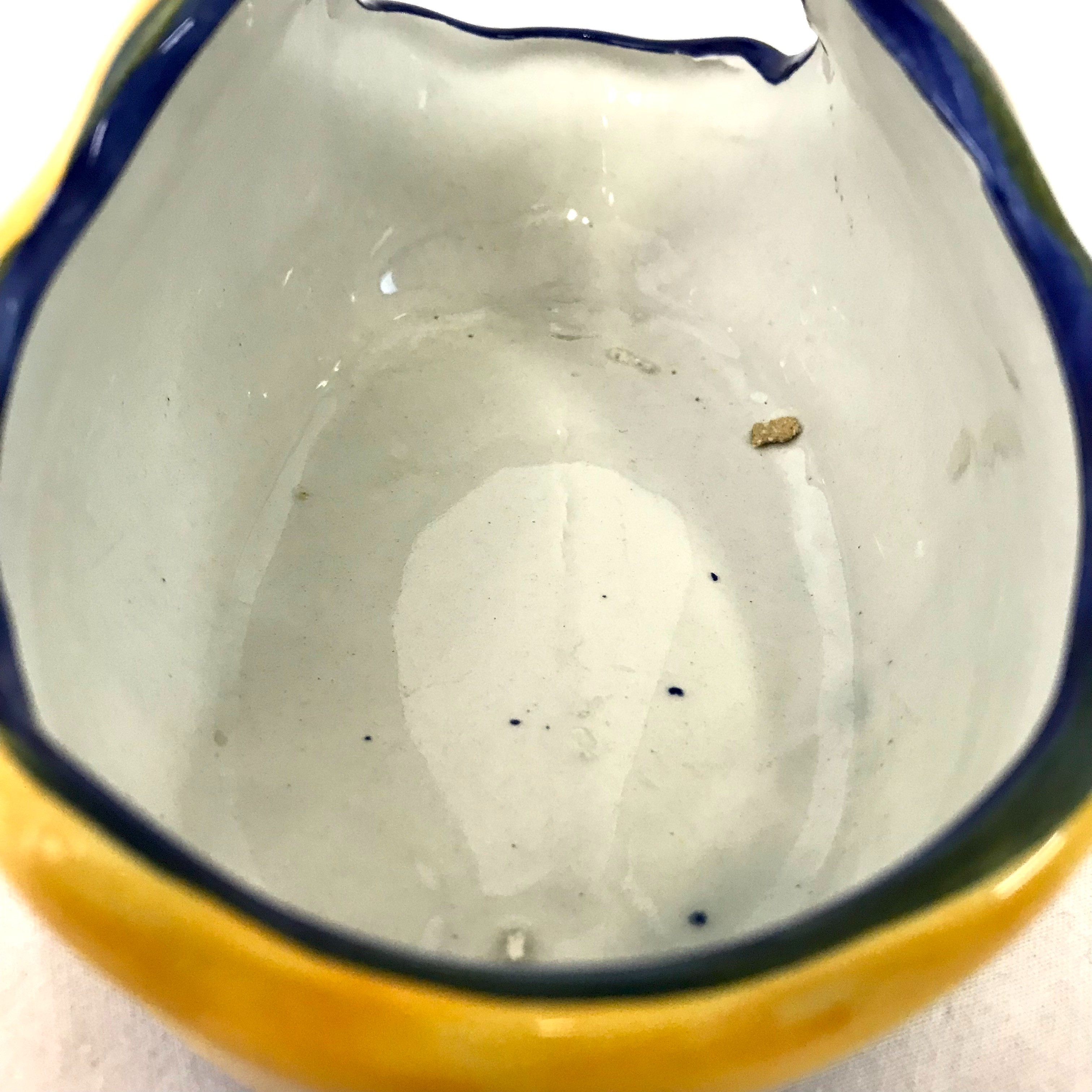 Panier en céramique Jaune et bleu - Rdo de Javea - Bon état - Photo 9