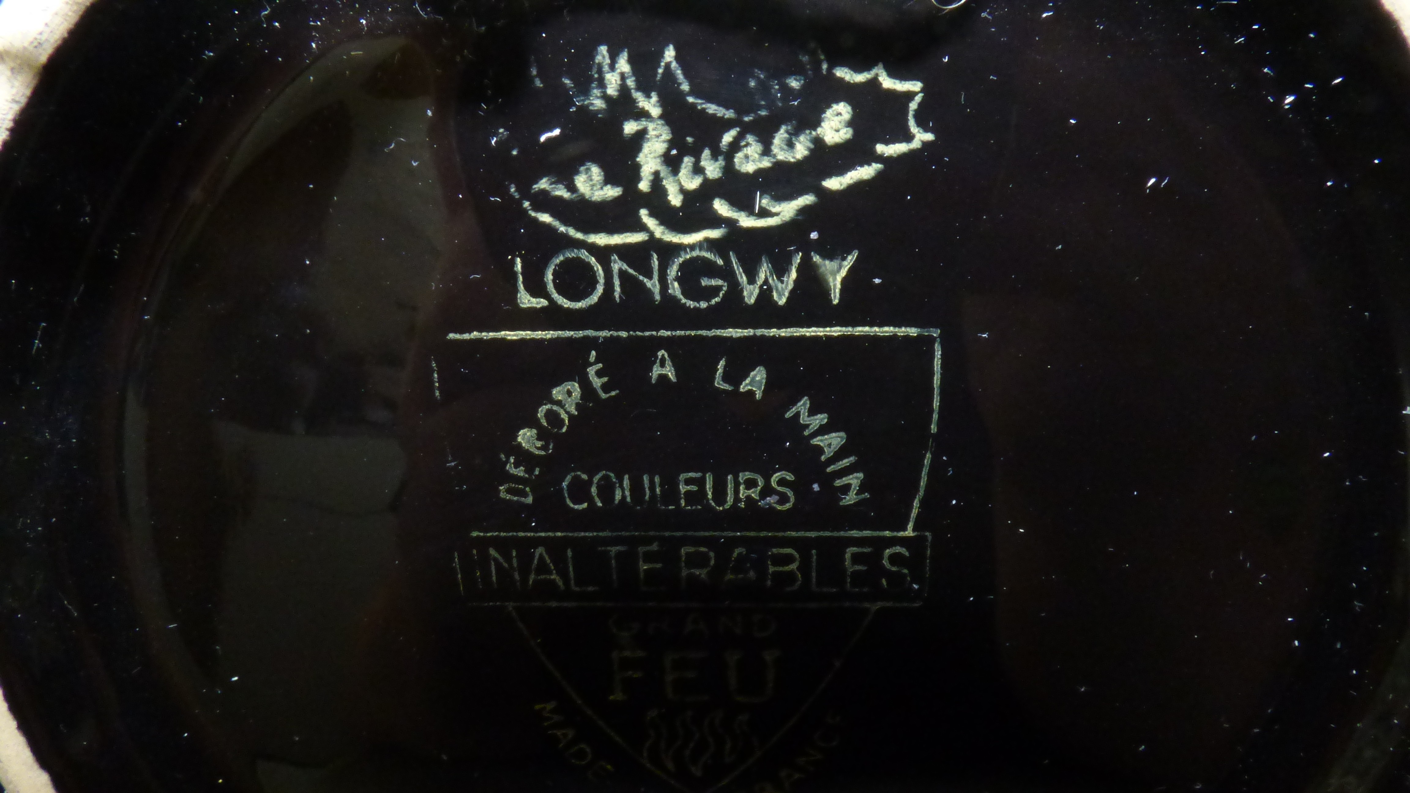 Assiette décorative Longwy 