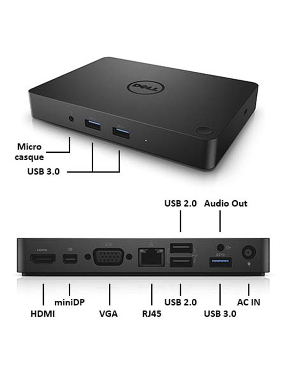 Station d'accueil DELL Dock WD15 K17A- 130W Bon état - Vue 2 - 