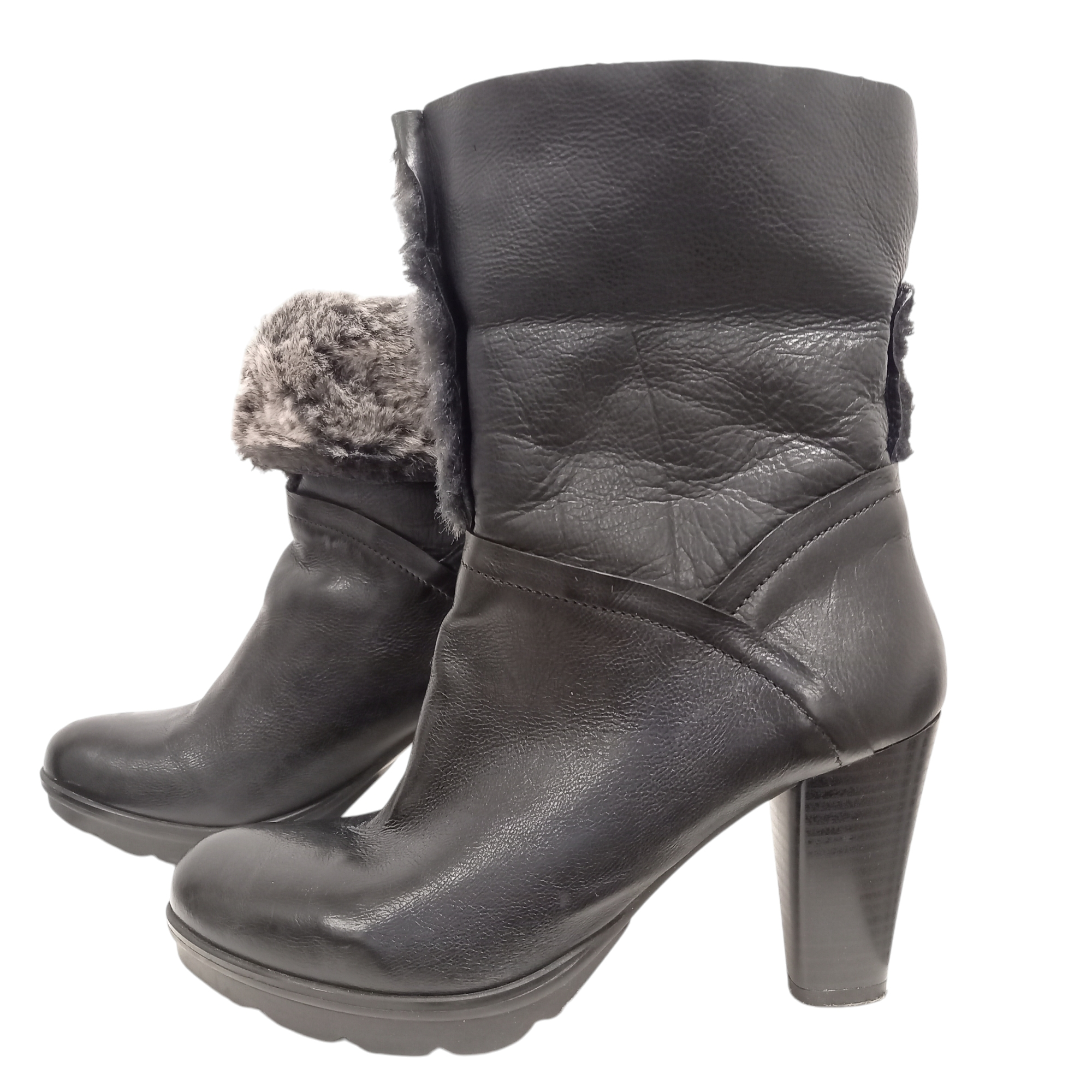 Bottines noires- Heyraud- P:39 - Photo 1