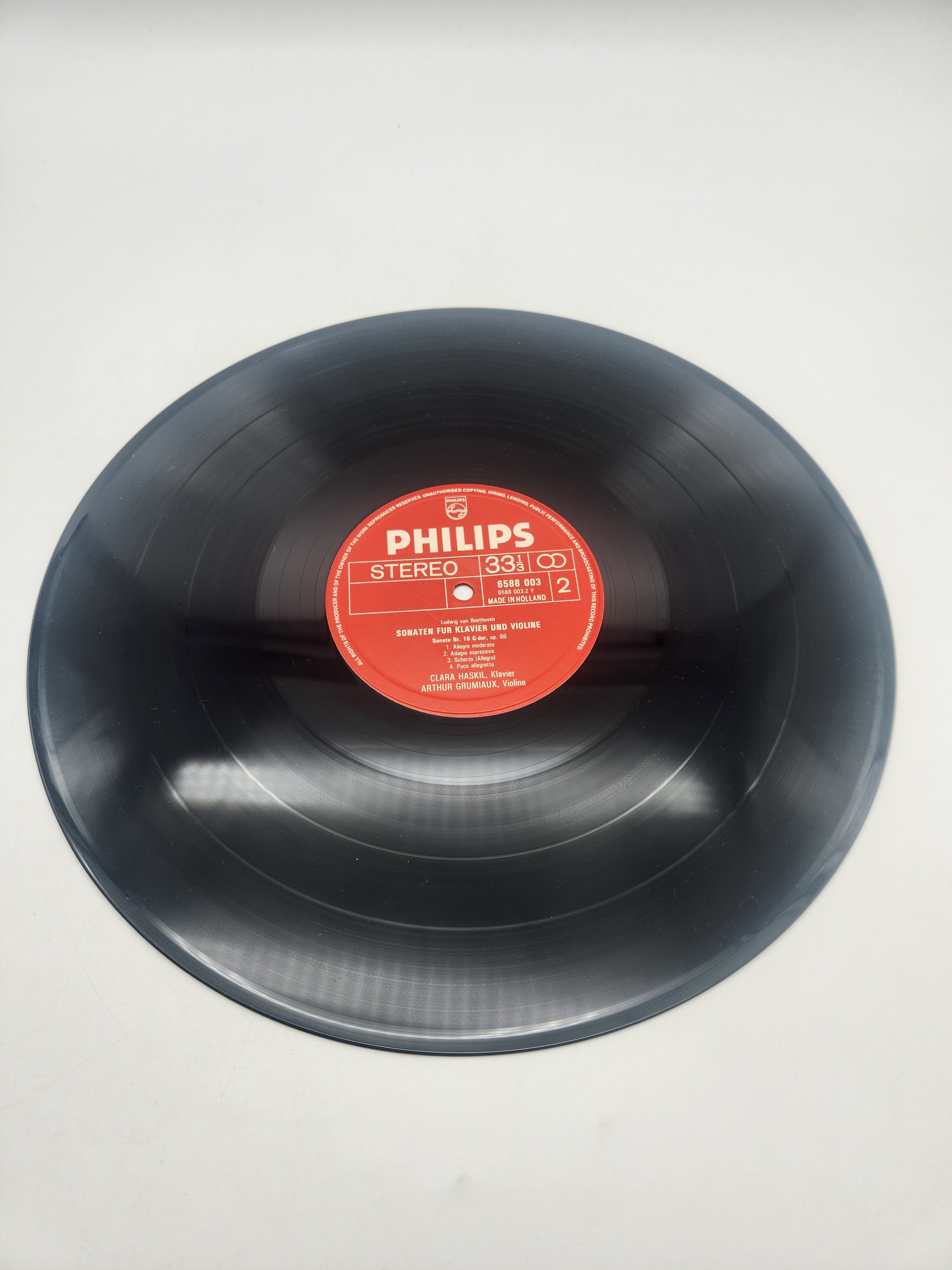 4 Vinyles 33 Tours - Sämtliche Sonaten für Klavier und Violine, composé par Ludwig van Beethoven Très bon état - Vue 27 - 