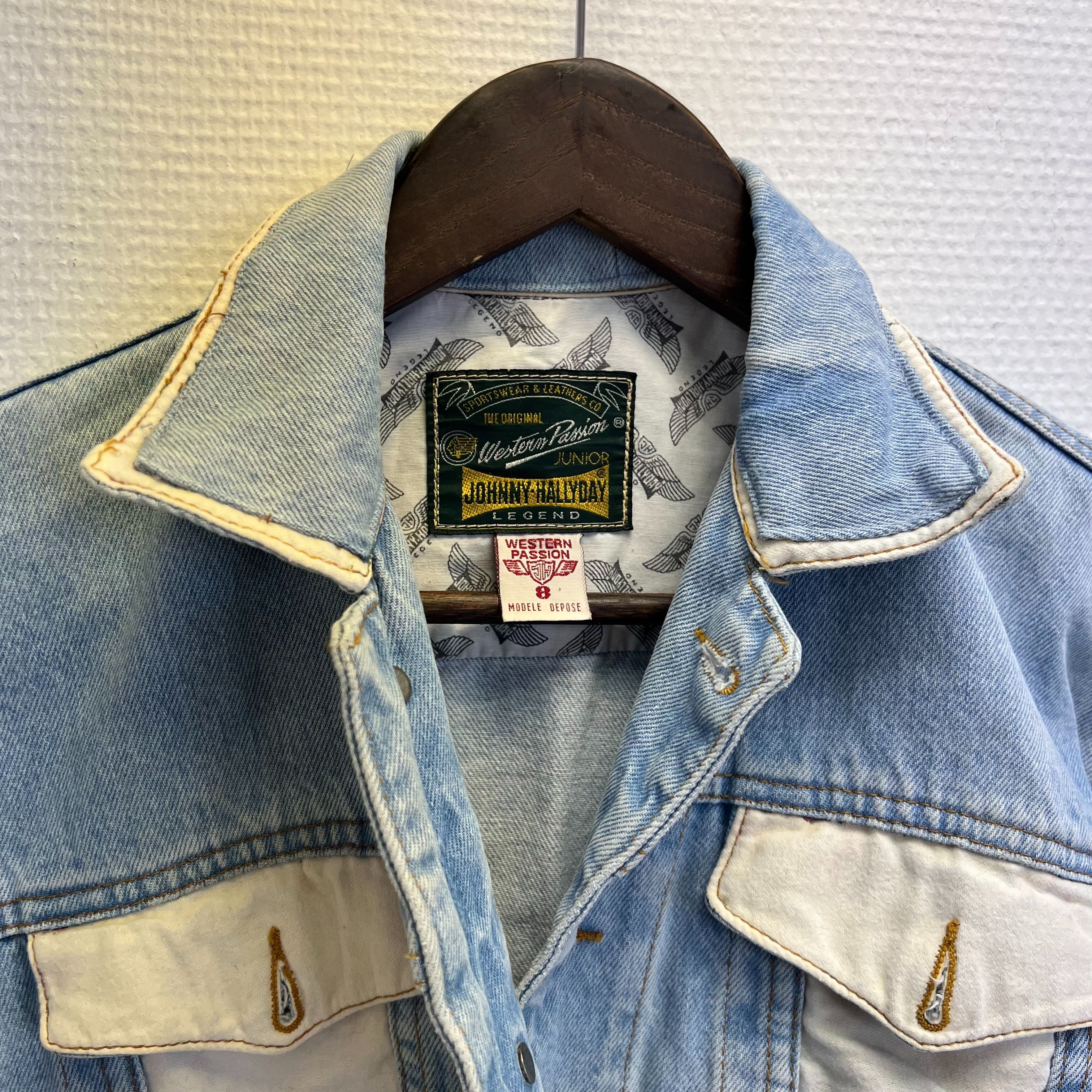 Veste Johnny Hallyday Western Passion Jean enfant - 8 ans - Bon état - Photo 3