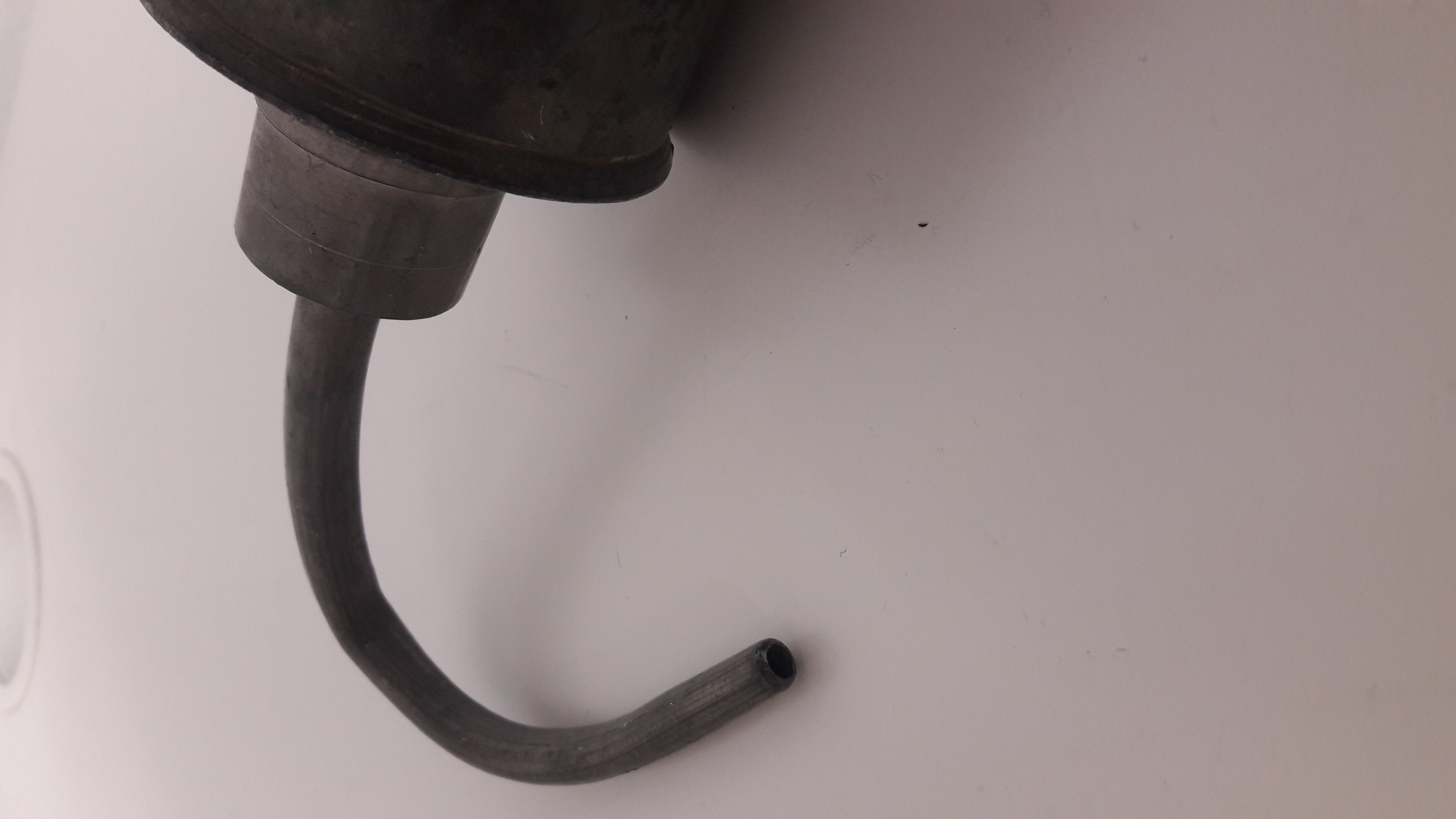 Clystère ou seringue à lavement XVIII - étain et bois - Bon état - Photo 4