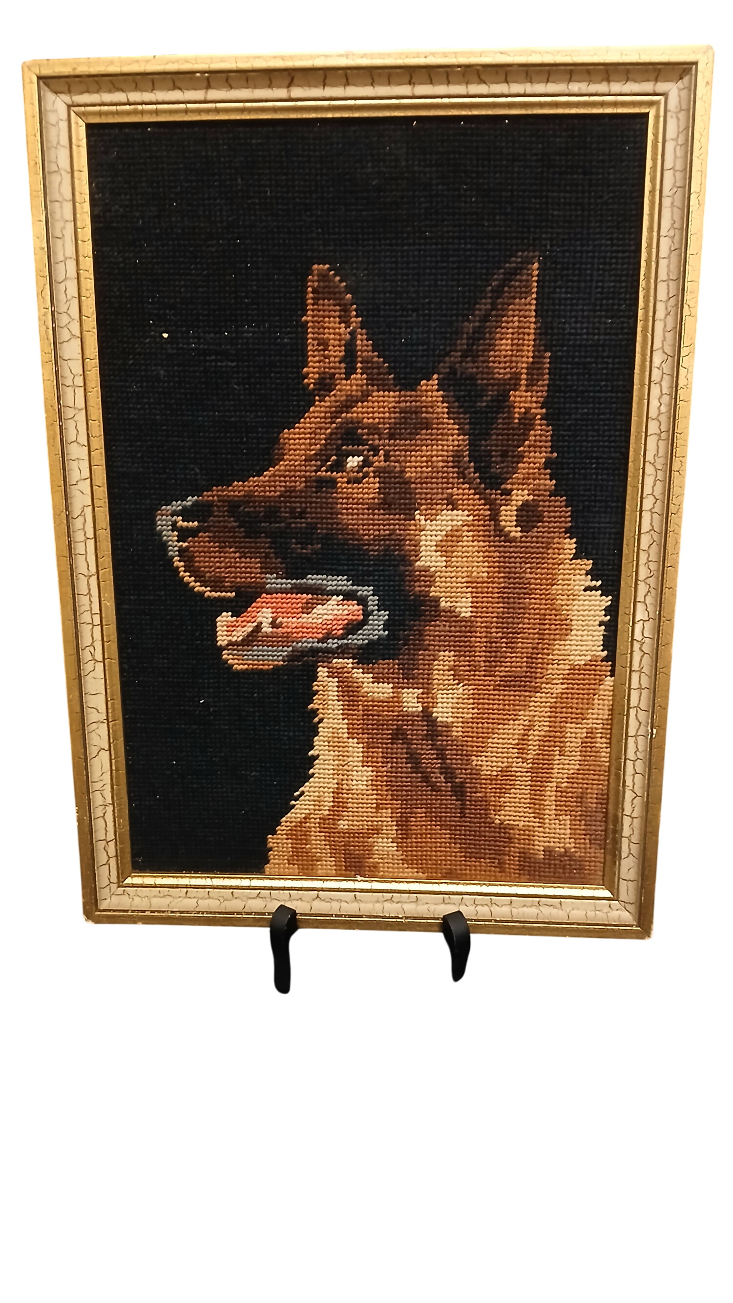 Berger allemand en canevas vintage 🐕 - Photo 0