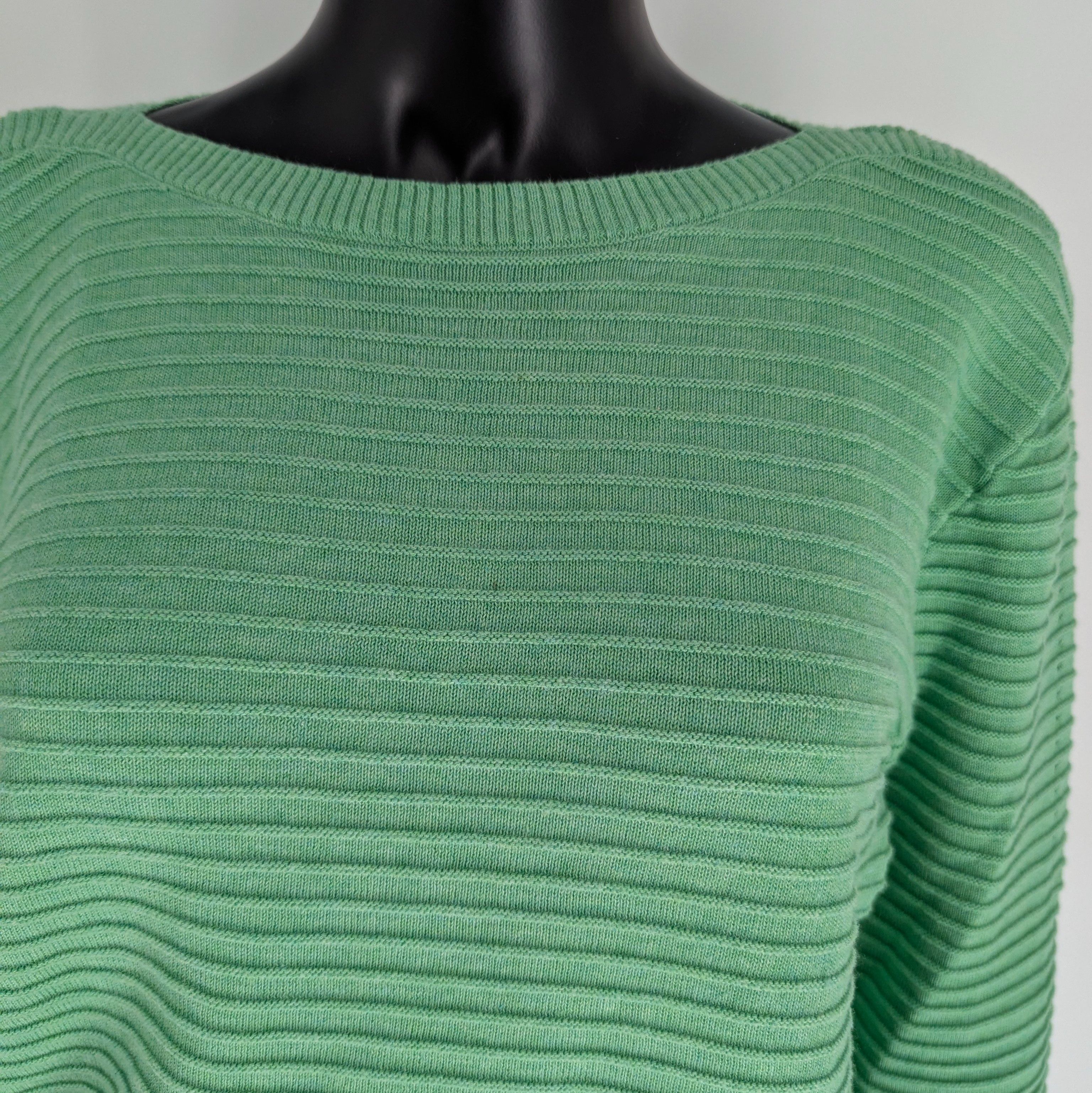 Pull léger MARBLE T.38 vert manches 3/4 - Photo 4