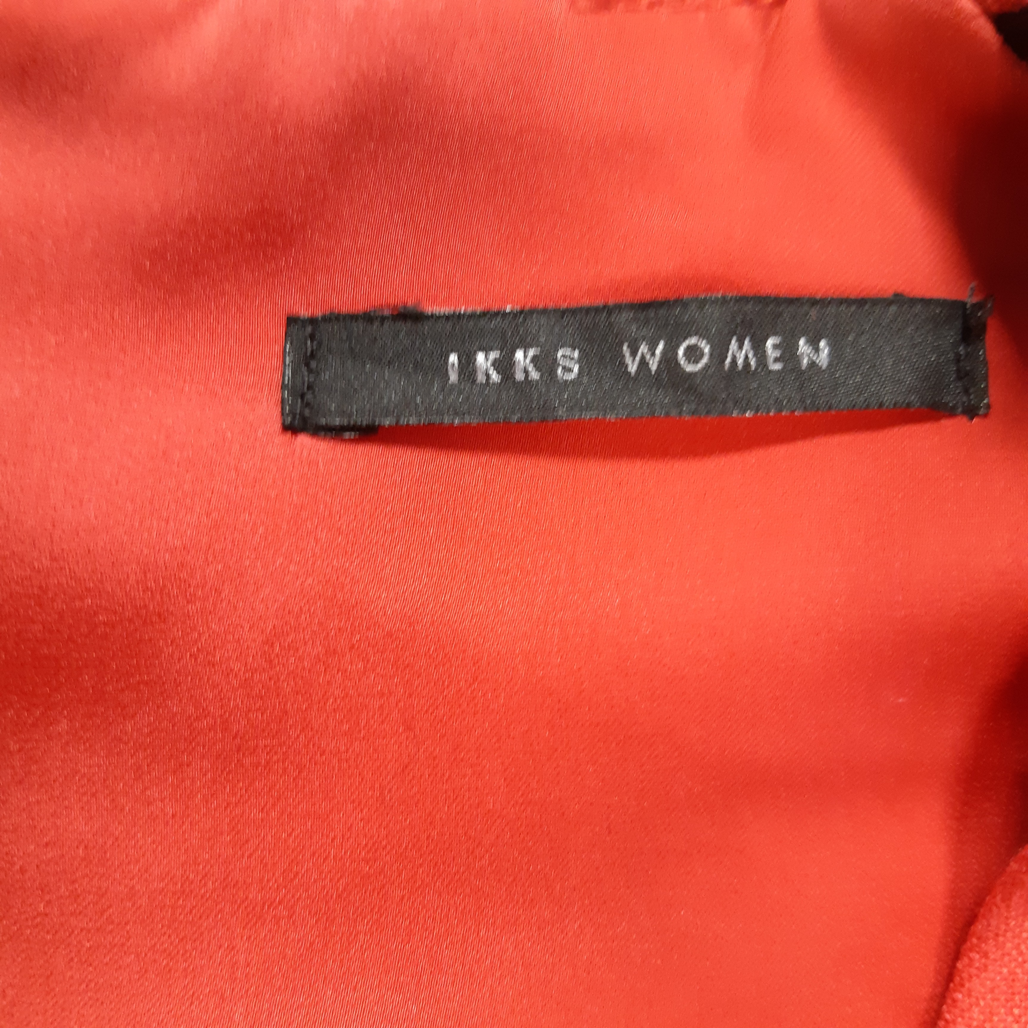 Ikks - Robe rouge passion polyester Taille 38 Longueur 86 cm Très bon état - Vue 4 - 