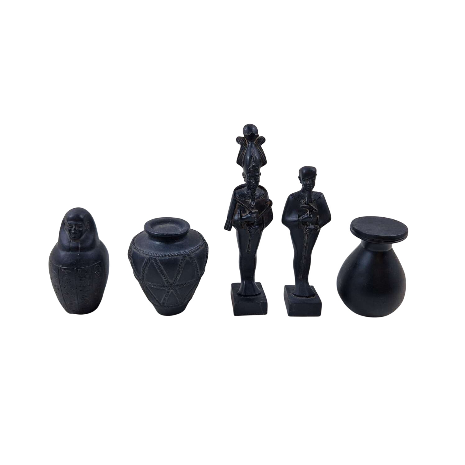 Petit lot de statuettes égyptiennes en résine - Photo 0