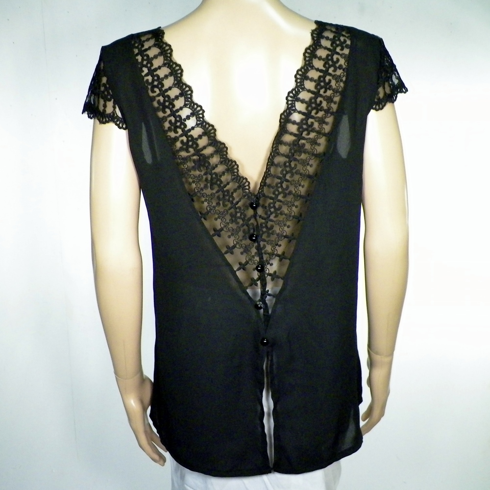 T-Shirt Femme Noir PIARA Taille L Comme neuf - Vue 3 - 