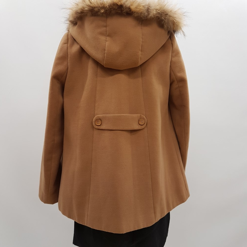 Voir photo 3 de Manteau marron avec capuche en fausse fourrure - IT HIPPIE - Taille S Manteau marron avec capuche en fausse fourrure - IT HIPPIE - Taille S - Vue 3 -