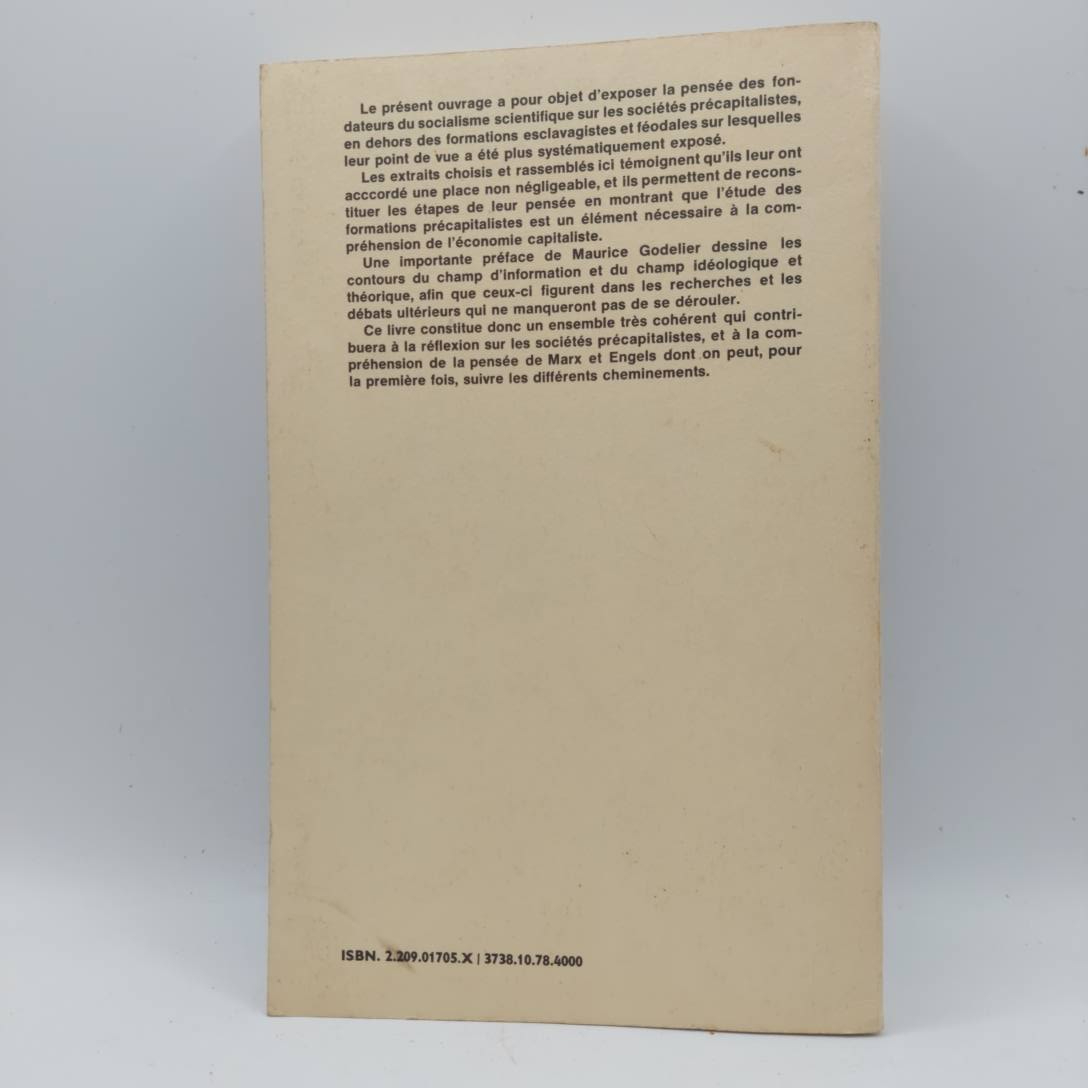 Sur les sociétés précapitalistes. Editions sociales. Centre d'Etudes et de Recherches Marxistes. 1978.  - Photo 1