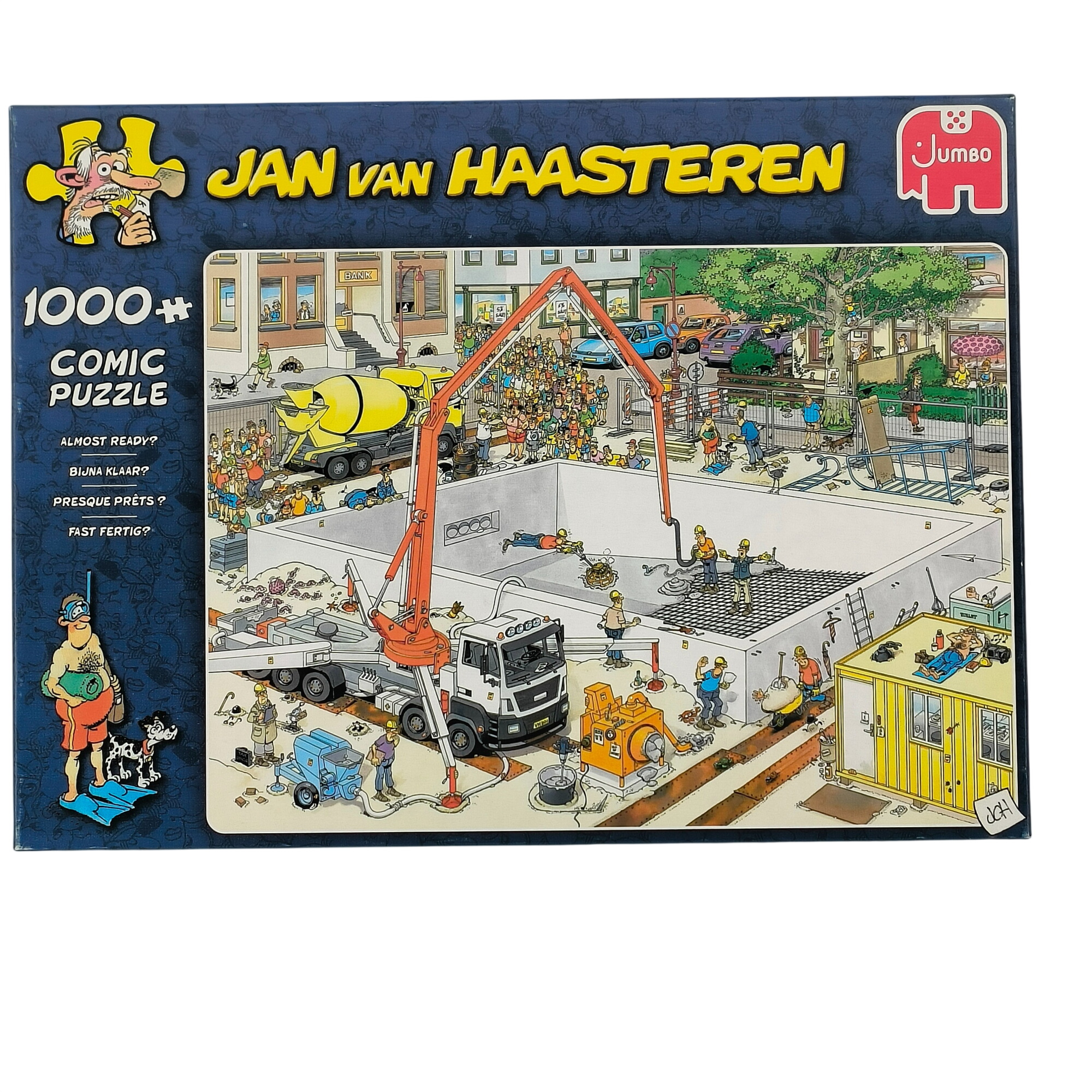 Acheter Puzzle 'Presque prêt?'-Jan Van Haasteren-1000 pièces-Jumbo-à partir de 12 ans Très bon état - 20,00 € Puzzle 'Presque prêt?'-Jan Van Haasteren-1000 pièces-Jumbo-à partir de 12 ans Très bon état - reconditionné disponible sur Label Emmaüs