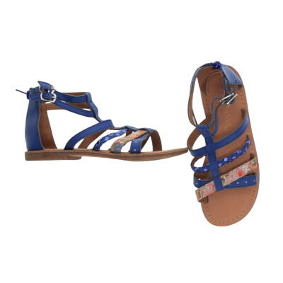 Sandales bleues imprimées - Fille - TISSAIA - Pointures 34 - Photo 0