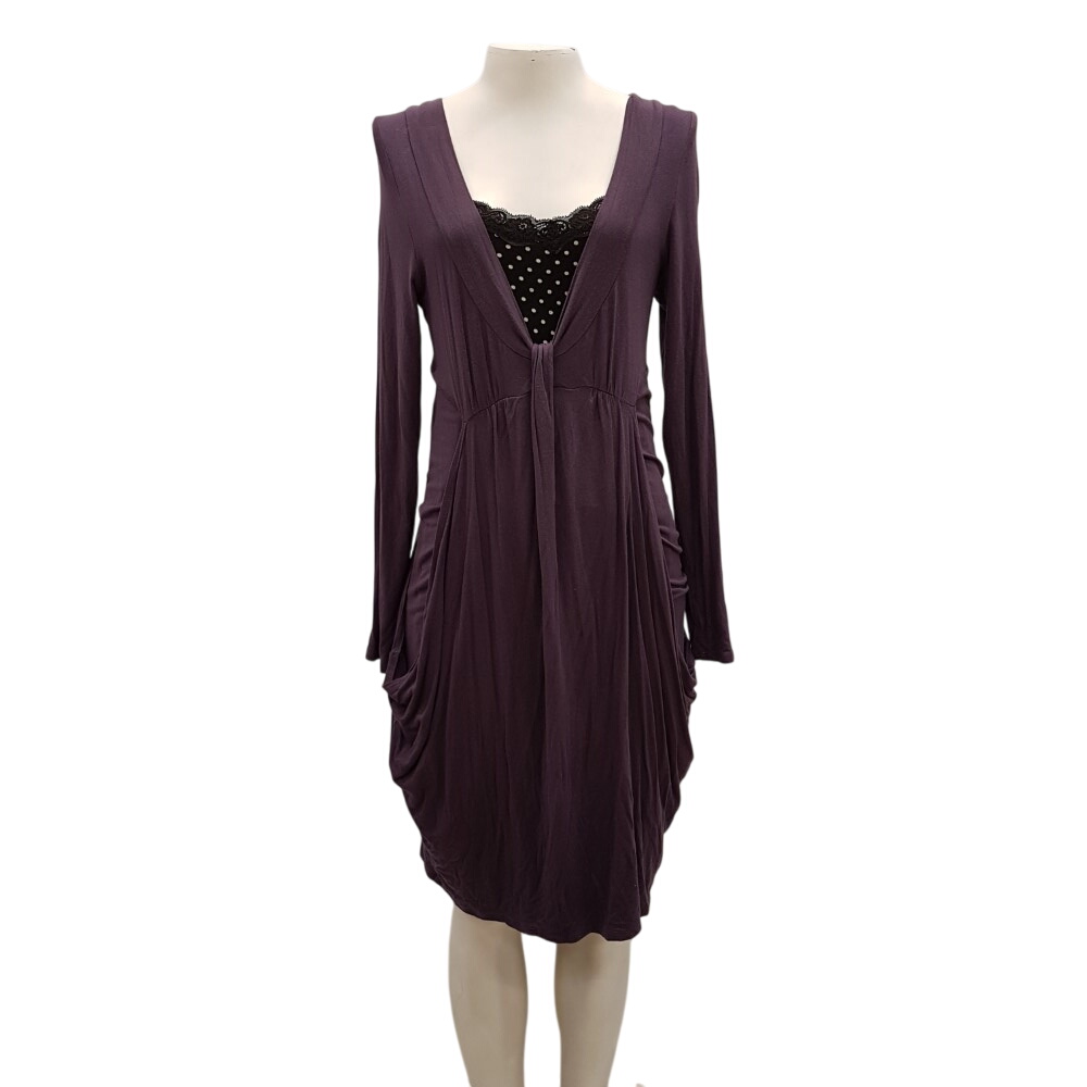 Robe violette en jersey - CREATION - Taille 38/40 - La Redoute - Modalova