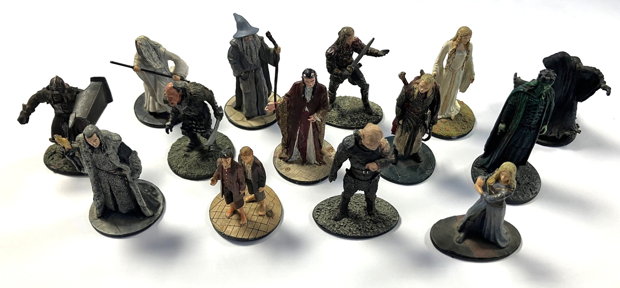 Lot de 14 figurines en plomb Seigneur des Anneaux NLP 2004  -  reconditionné disponible sur Label Emmaüs