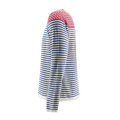 Pull blanc imprimé - homme - Devred - taille L Très bon état - Vue 3 - 