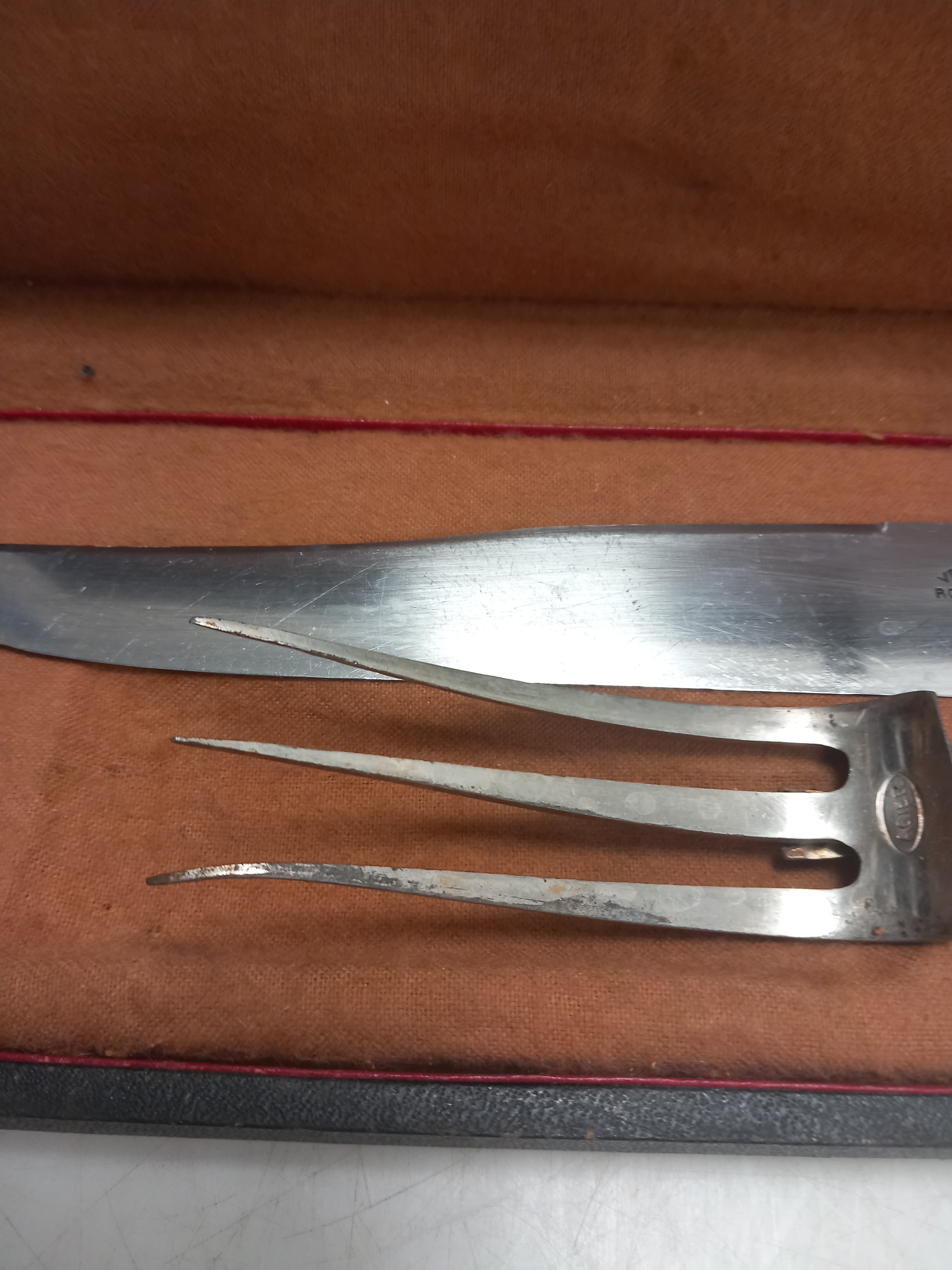 Service de 2 pièce à viande ancien - Photo 2