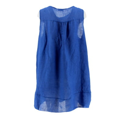Tunique bleu avec sequin - femme - Puro Lino - taille 3 - Photo 1