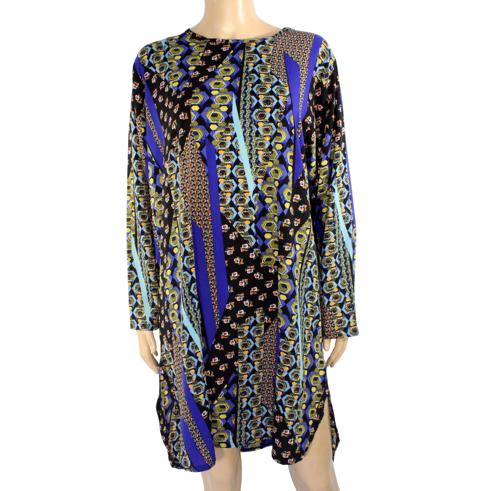 Robe Bleue À Motifs Estimée Taille Unique - Photo 0