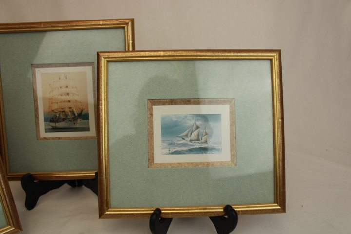 3 cadres dorés -motifs de bateaux - Photo 4