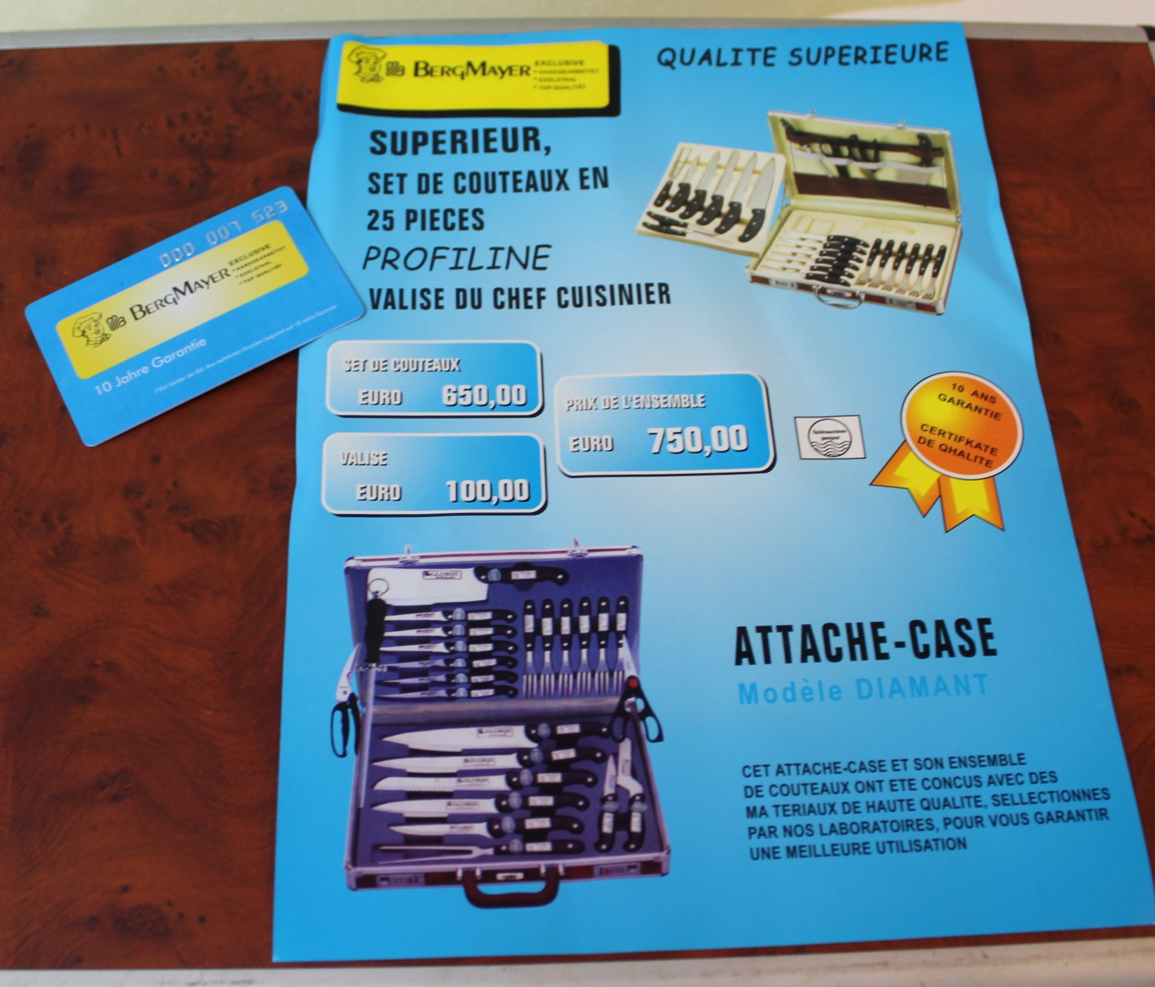 Mallette De Couteaux 24 Pieces - BERG MAYER - Très bon état - Photo 7