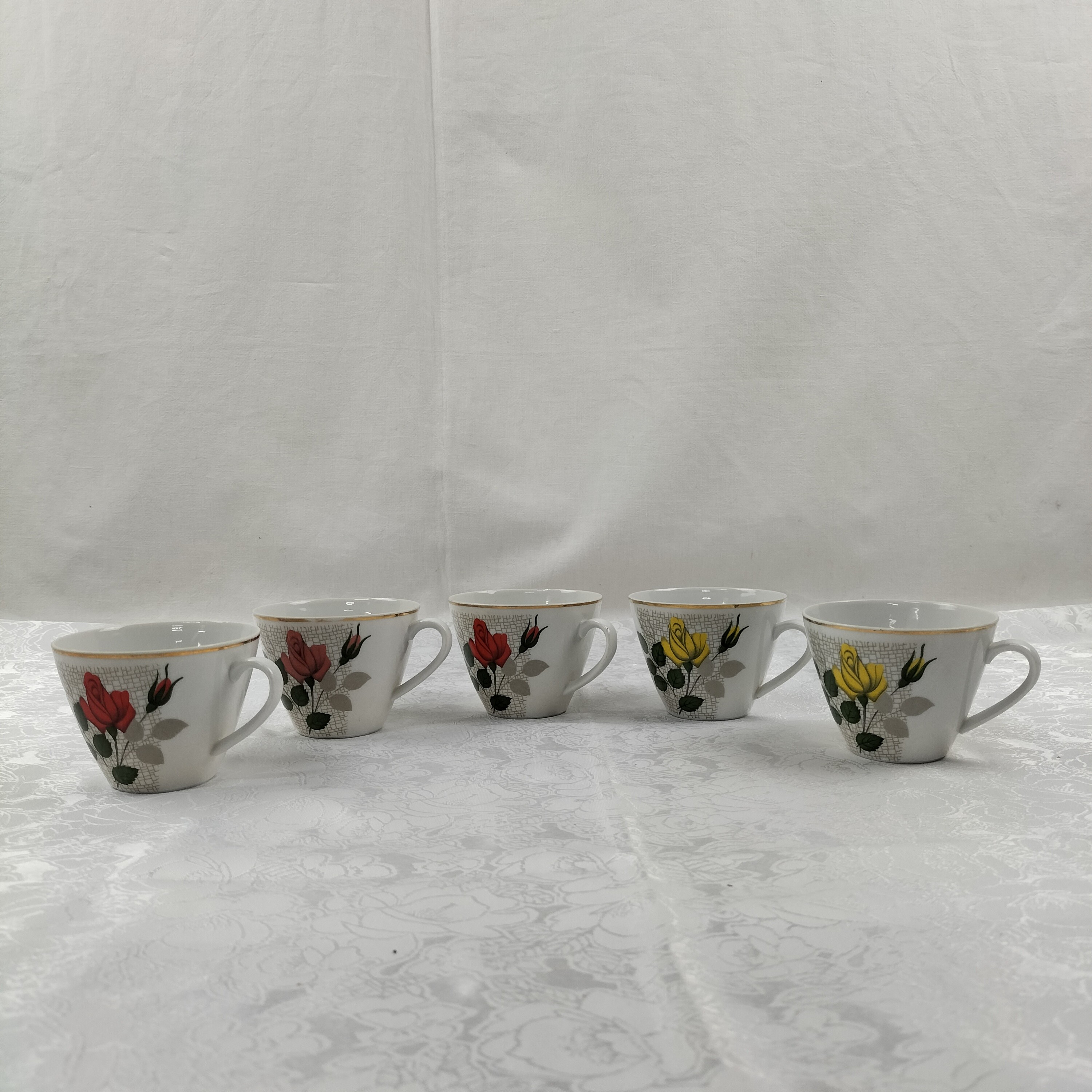 Service à café rose en porcelaine "Seltmann Weiden Bavaria"  Bon état - Vue 8 - 