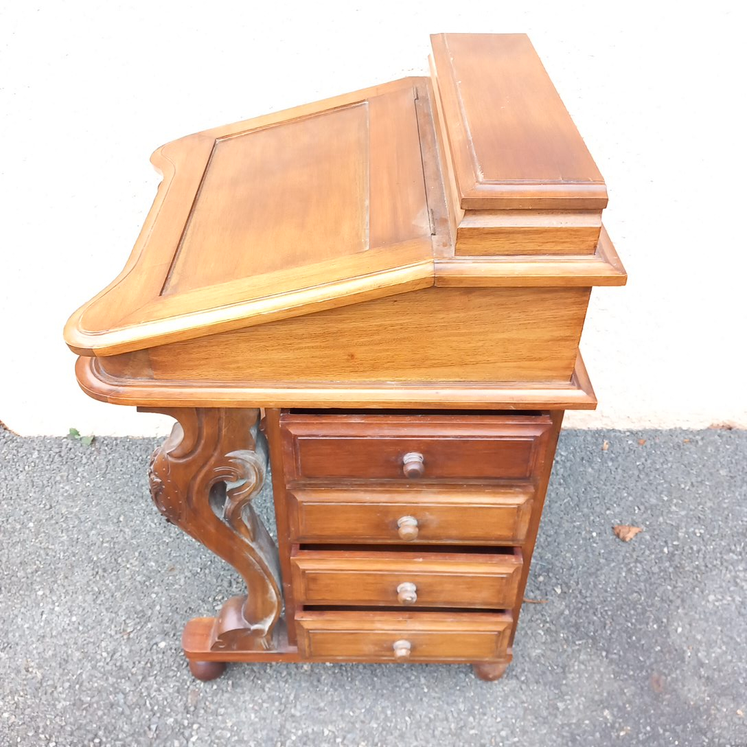 Secrétaire, bureau en acajou style Davenport - État correct - Photo 7