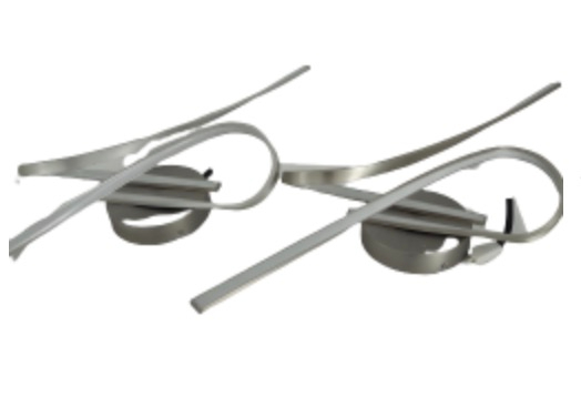 Lot De 2 Plafonniers Led Modernes En Aluminium -