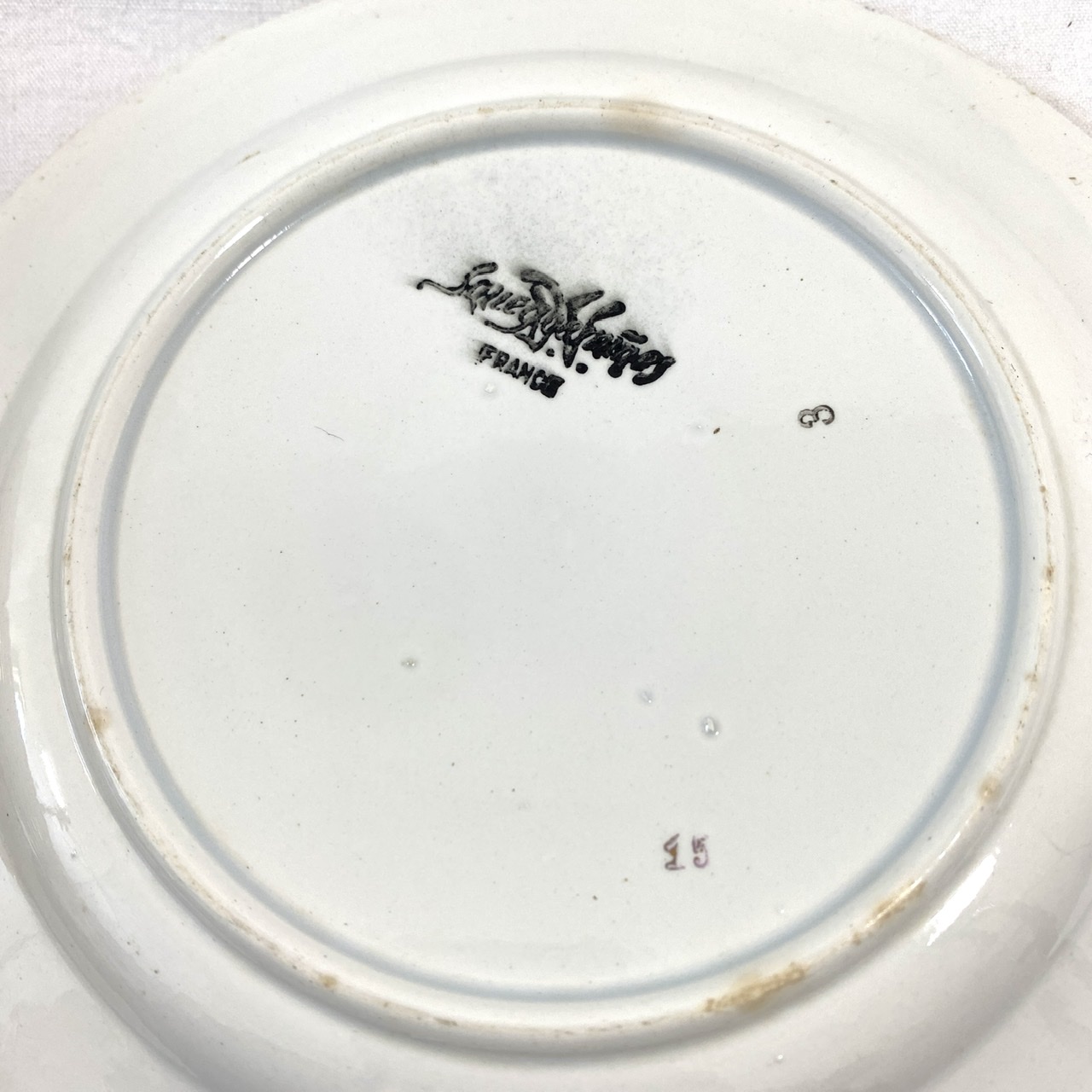 Lot de 10 assiettes - Sarreguemines thème Lourdes - Bon état - Photo 3