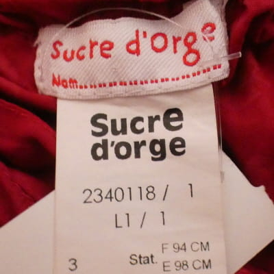 Jupe Bordeaux imprimée - fille - sucre d'orage - Taille 3 ans - Photo 4