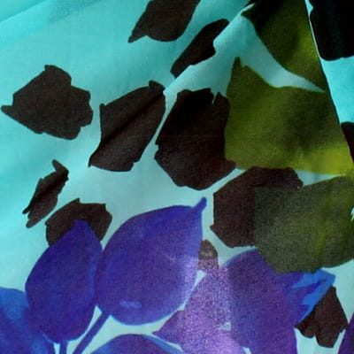 Paréo bleu imprimé - femme - Privacy - 147 x 80 cm - Photo 3