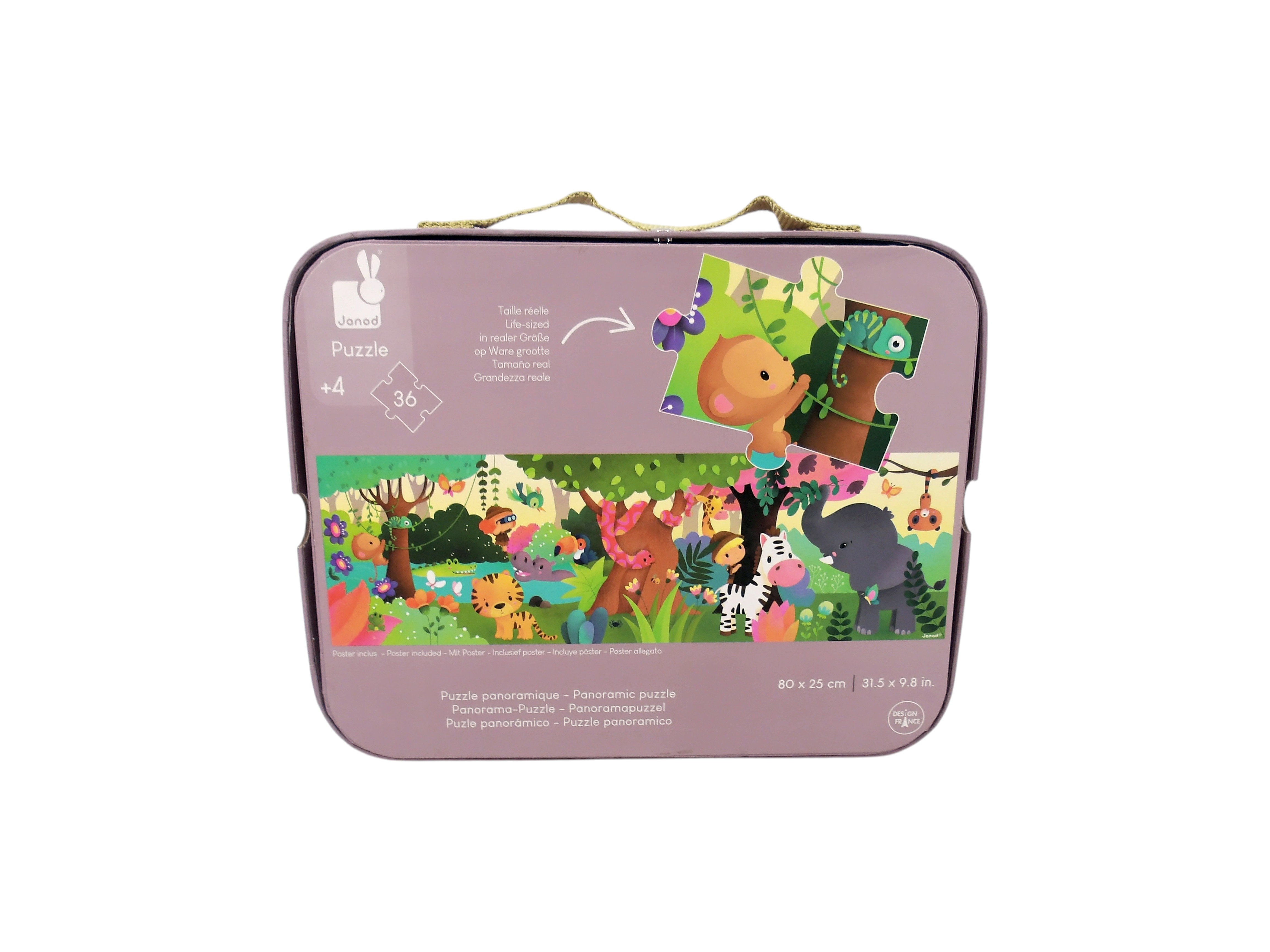 Valisette puzzle panoramique - Jungle - 36 pièces  Très bon état - Vue 2 - 