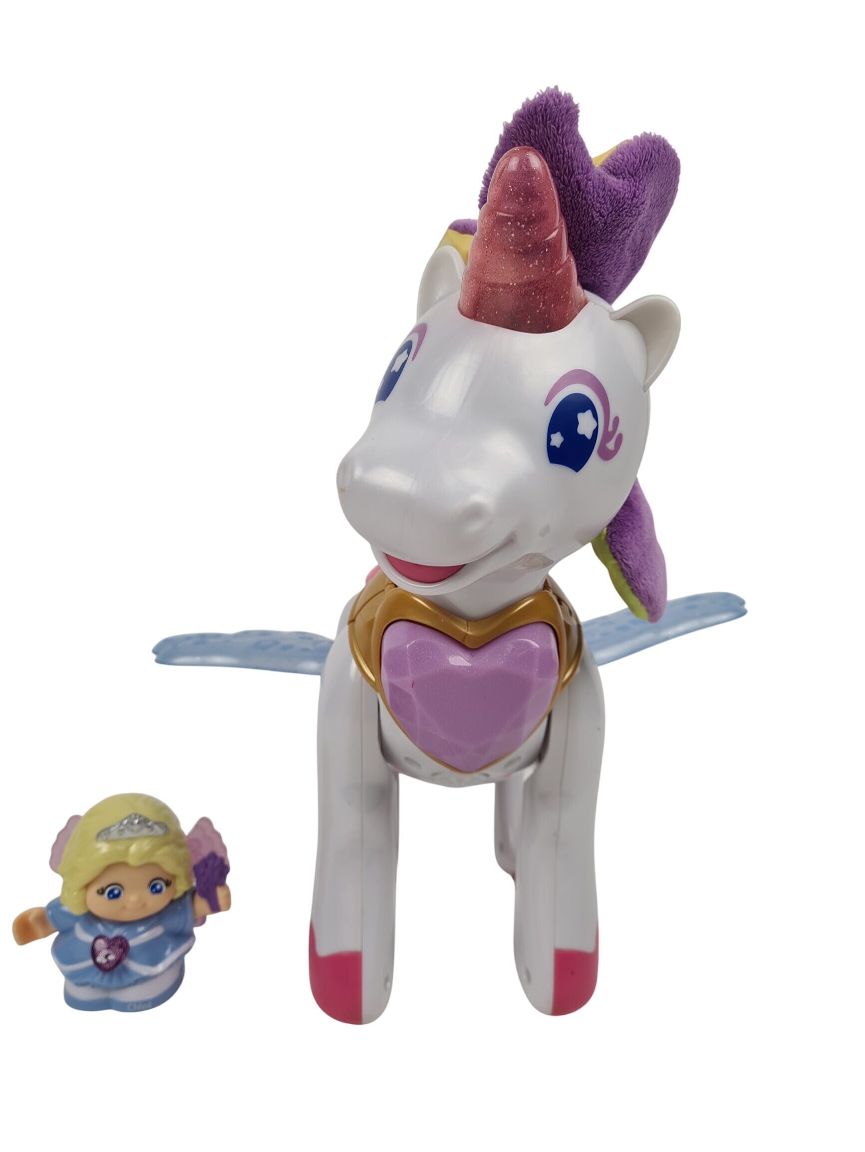 Figurine - Azalée la licorne et la princesse Chloé - Tut Tut Copains - Vtech - 35 cm - Photo 0