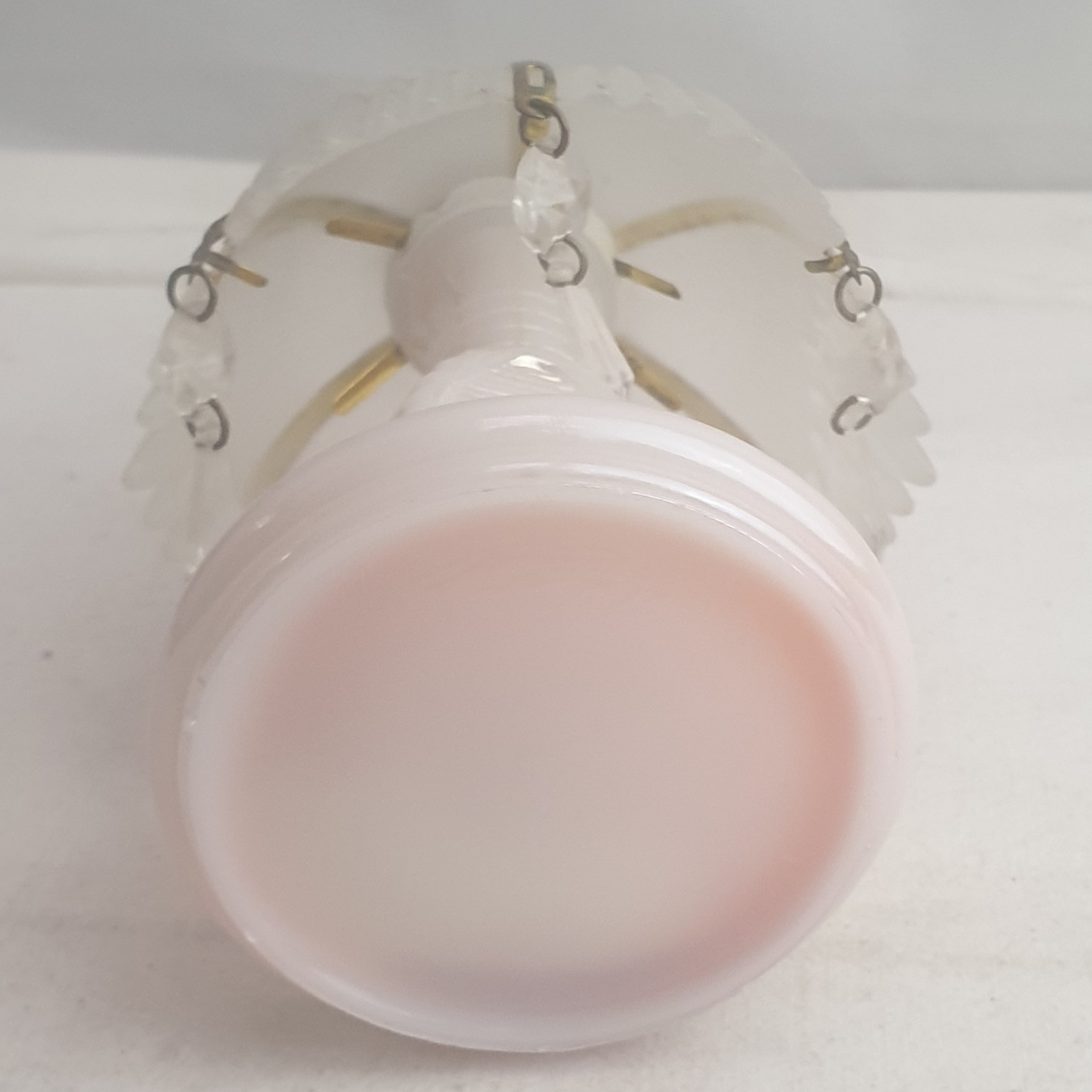 désodorisant en forme de lampe en opaline et cristal de roche  - Photo 2