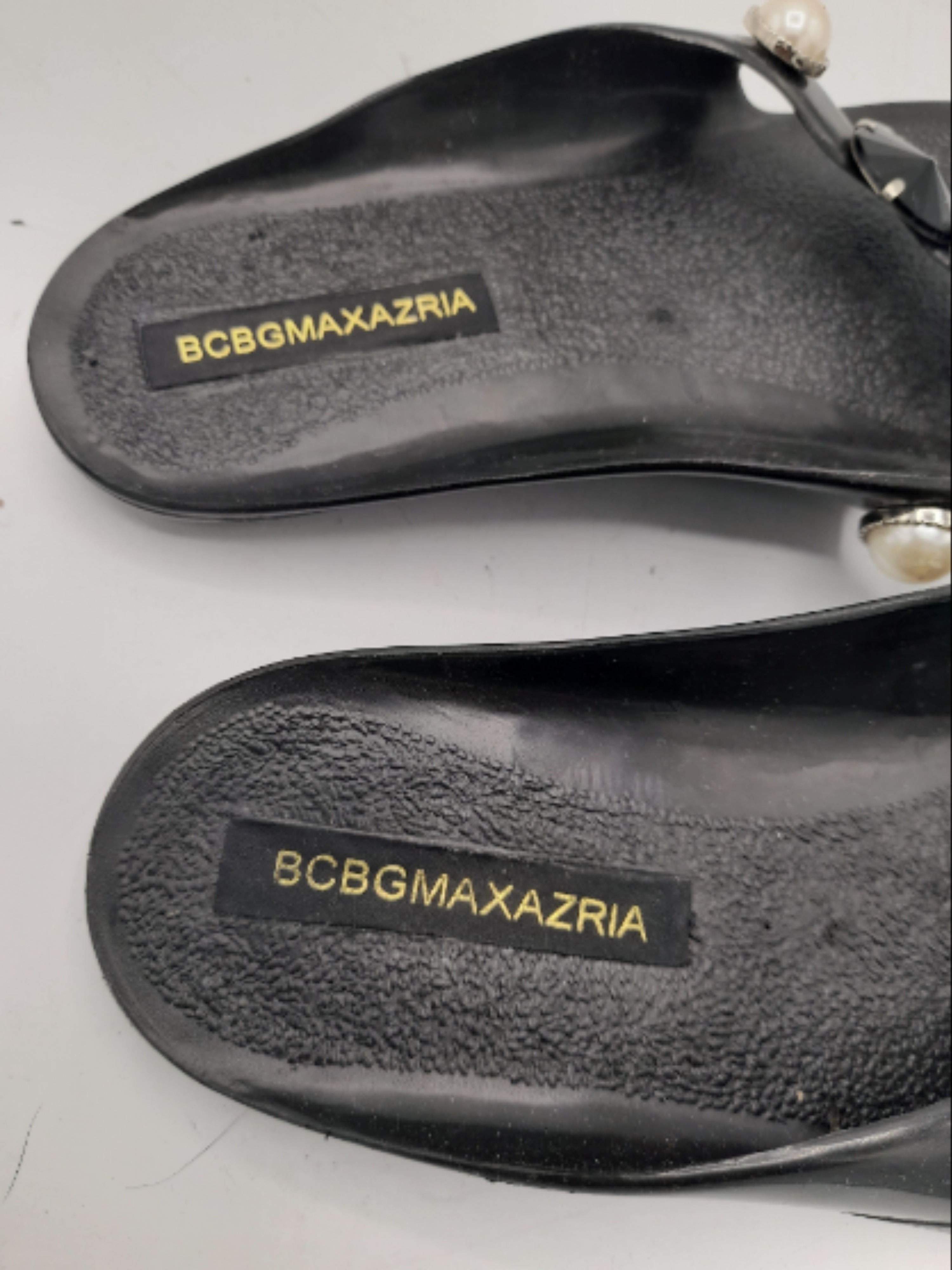 BCBGMaxAzria - Sandales en caoutchouc noir - 40 - Photo 4