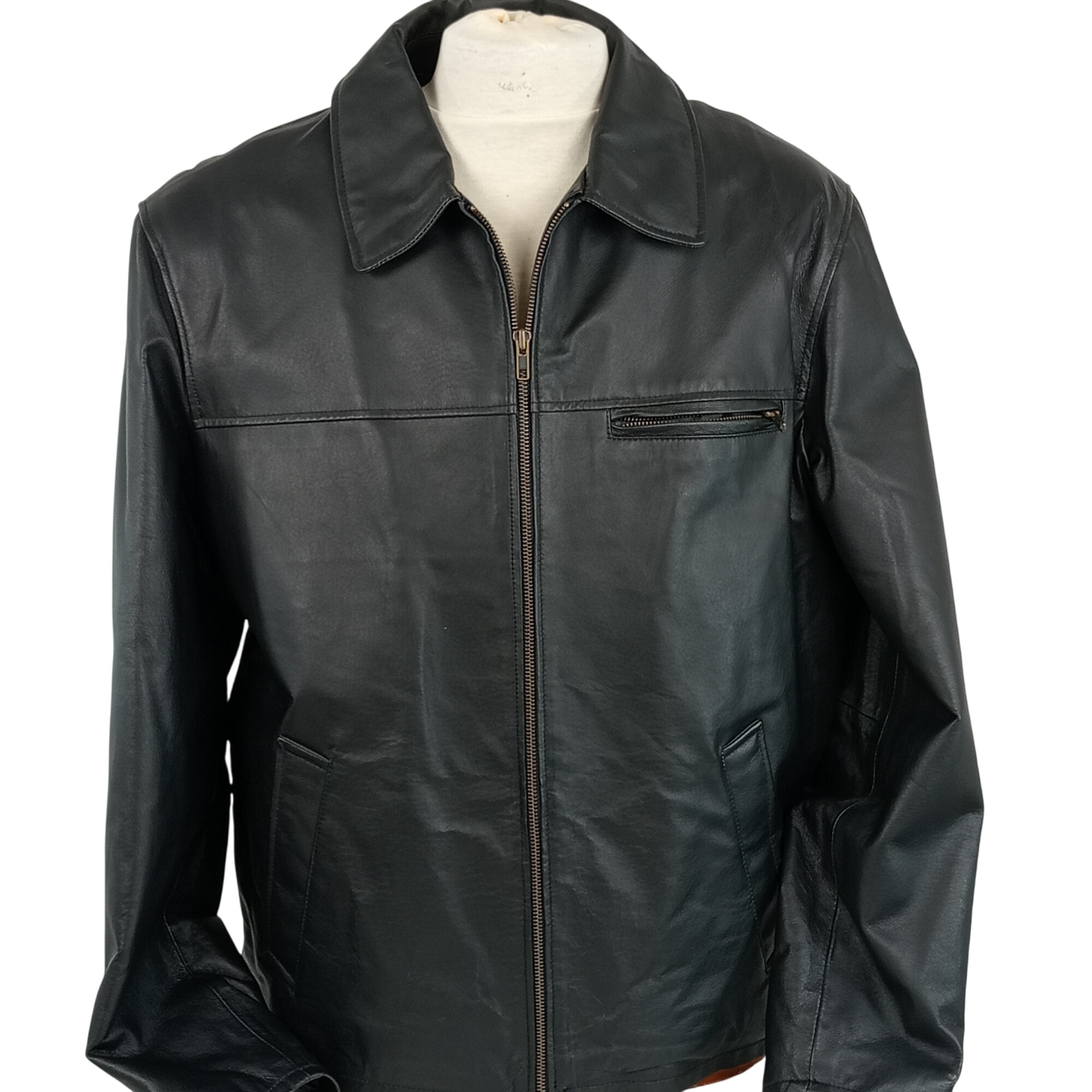 Veste en cuir de la marque manches longues de couleur taille M (40) - in extenso - Modalova