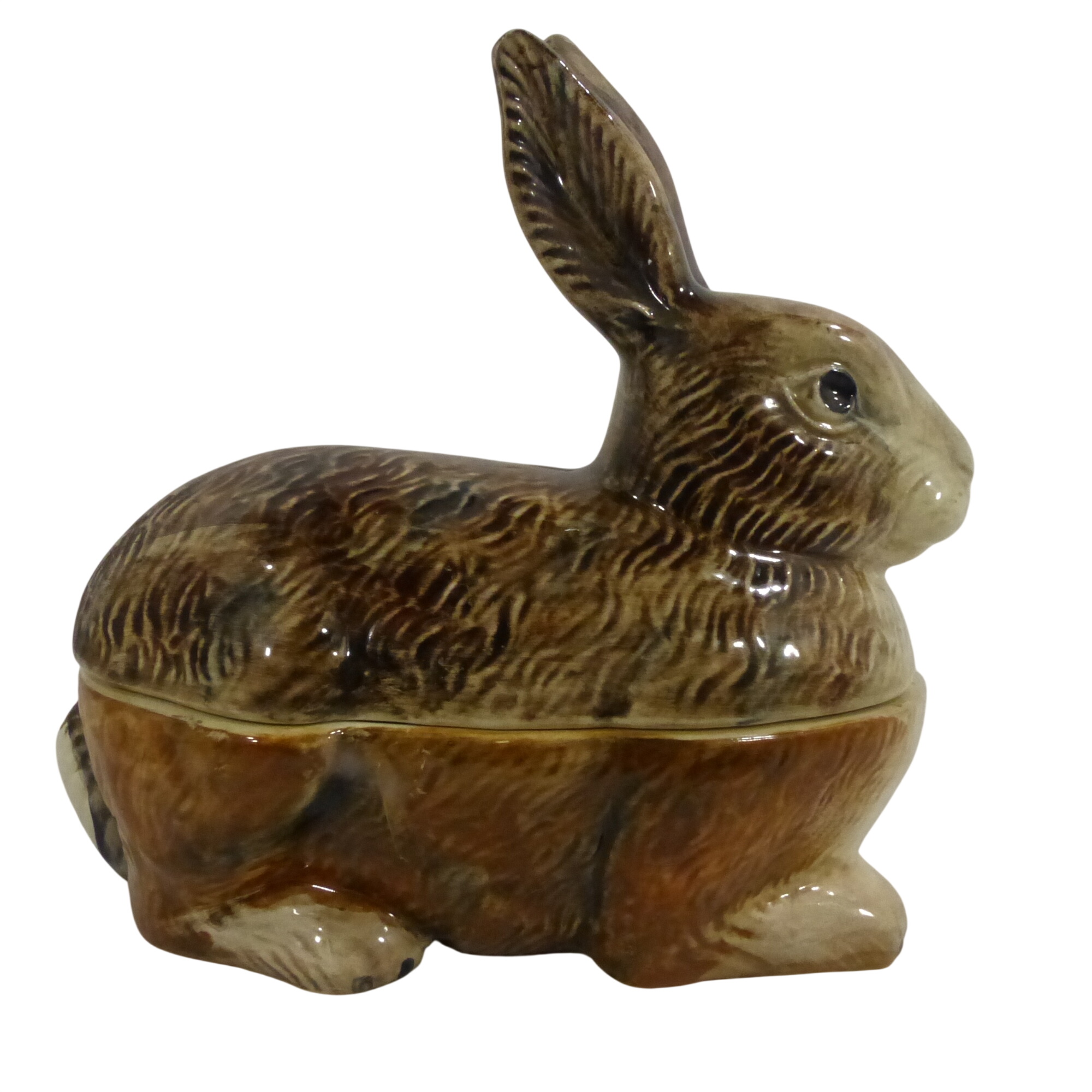 Terrine Céramique Zoomorphe Lapin/lièvre – Secla Portugal, Design XXe (original)