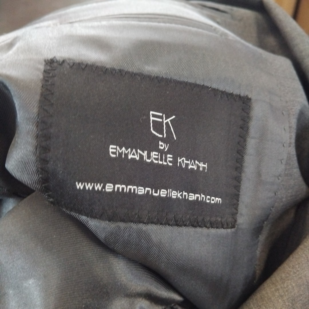 Emmanuelle Khanh - veste grise - Taille 44/46 ( estimée) - Photo 3