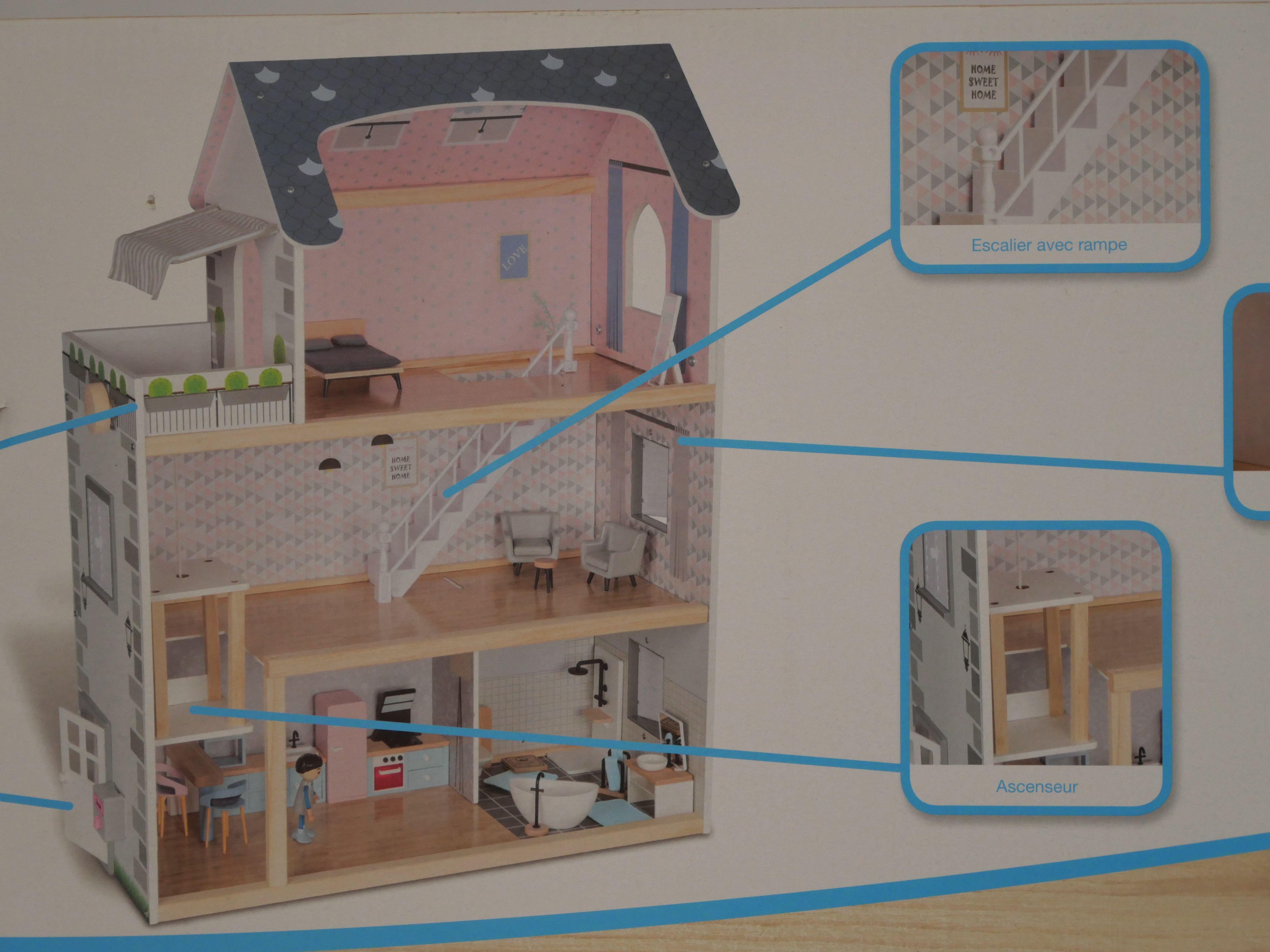 Maison de poupées Playtive Junior Comme neuf - Vue 3 - 