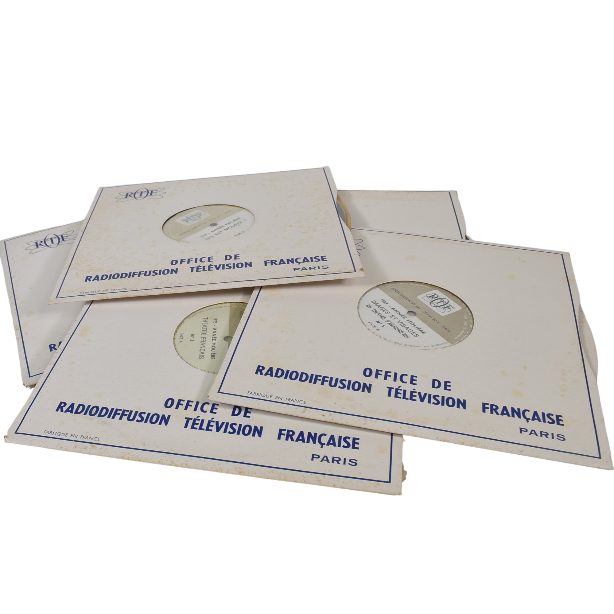 Lot de 5 vinyles RTF "théâtre français" État correct -  reconditionné disponible sur Label Emmaüs
