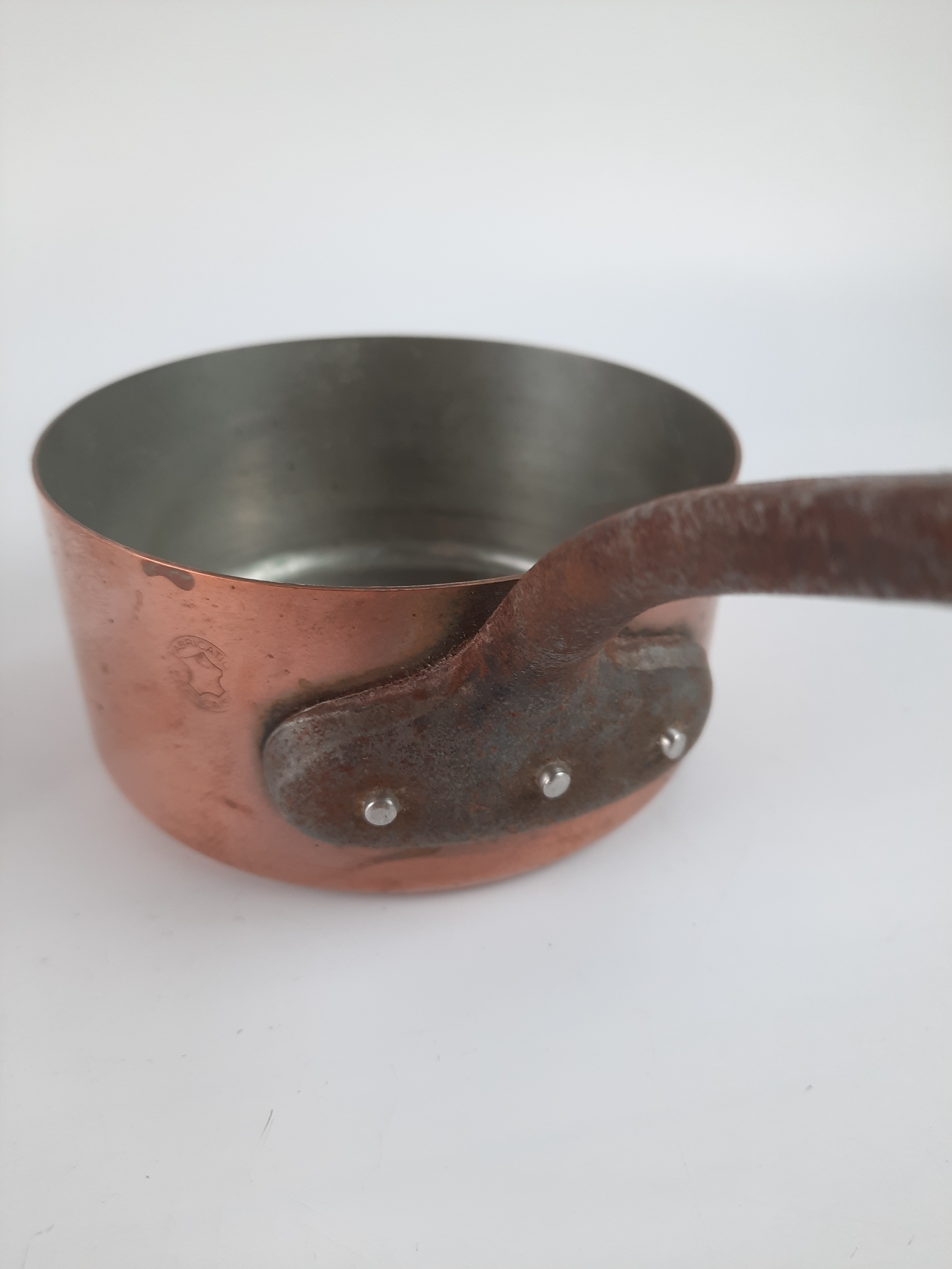 Petite casserole en cuivre fabrications française 12.5 cm - Photo 4