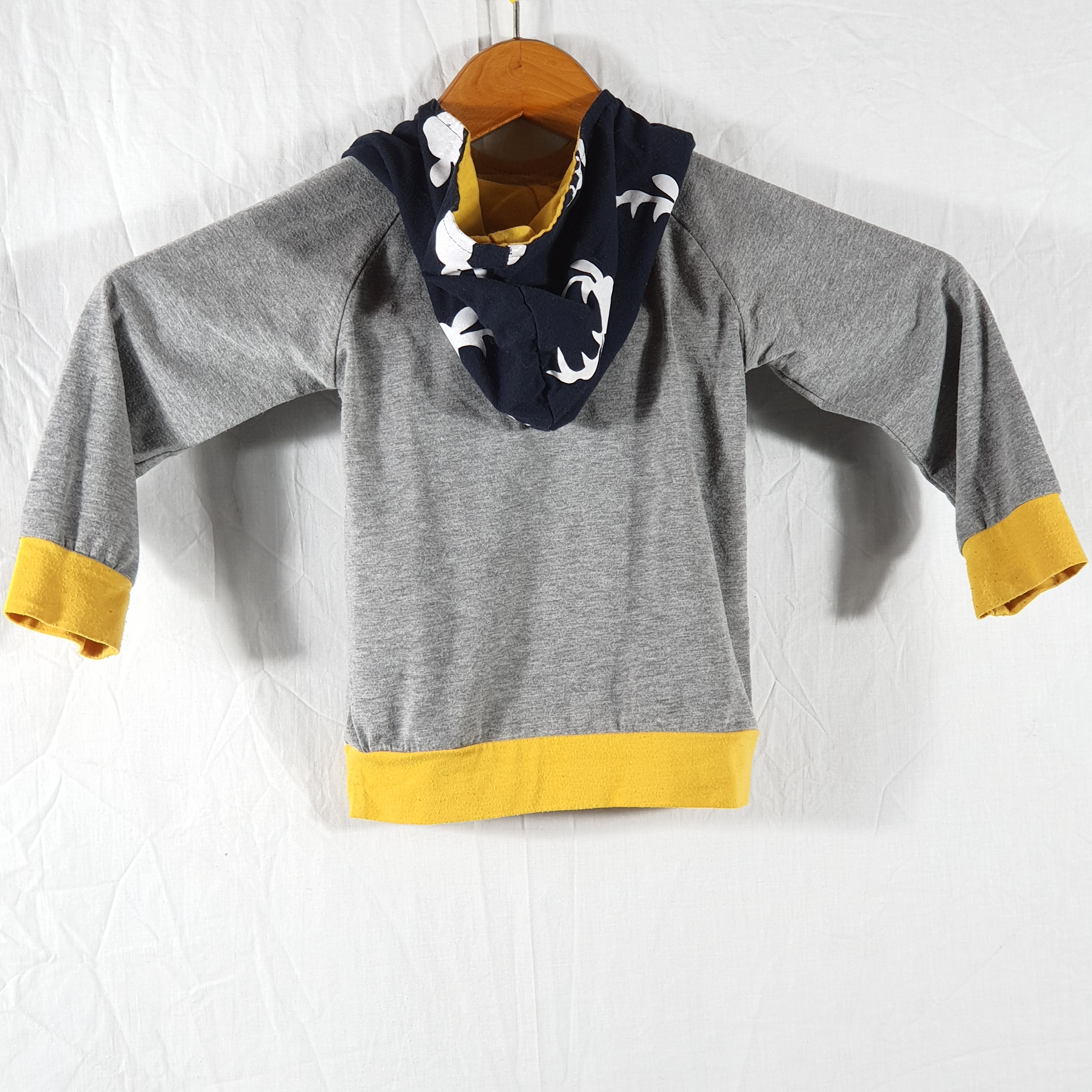 T-shirt hoodie gris - 2 ans - Photo 1