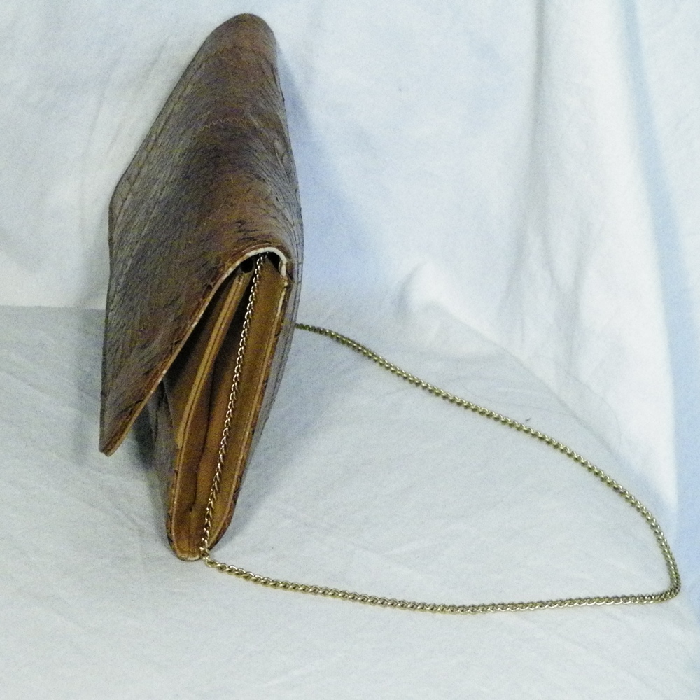 Pochette / Sac A Main Femme Marron Reptile  - Vue 2 - 