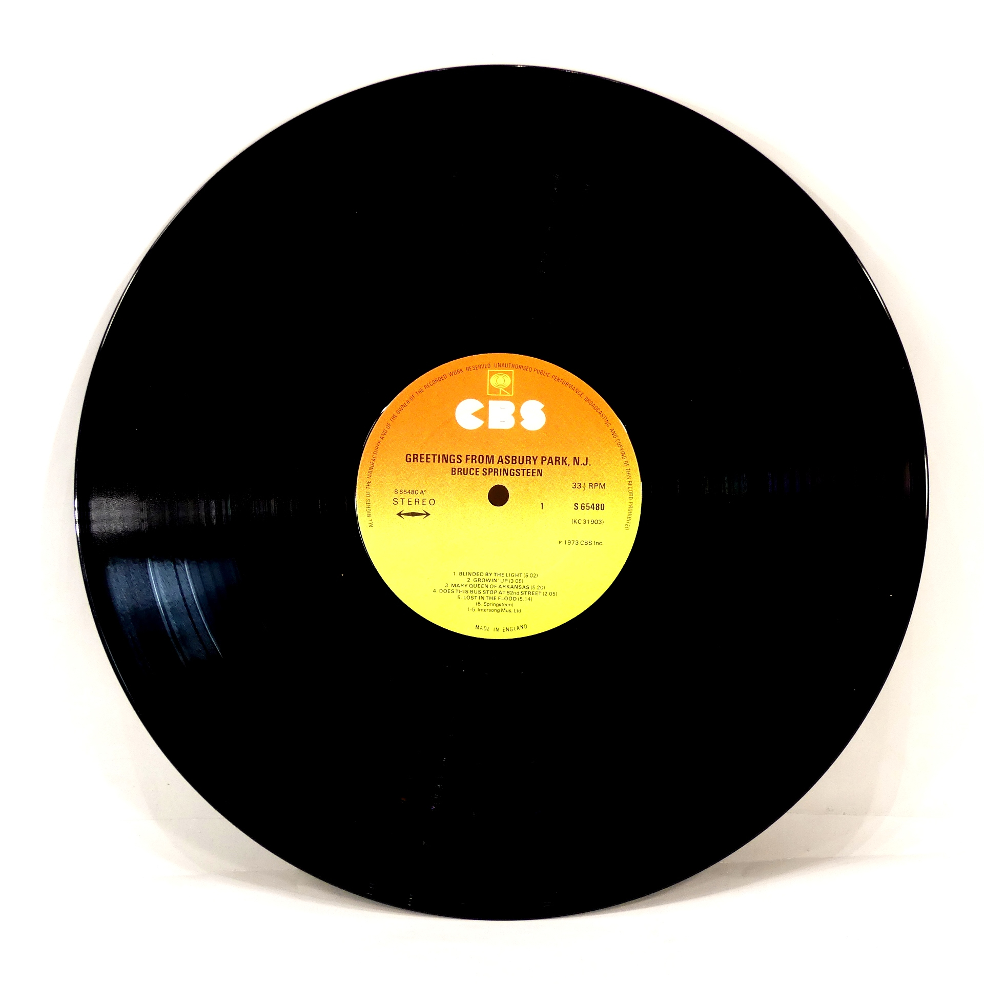 Vinyle - Bruce Springsteen - 1973  - Vue 4 - 