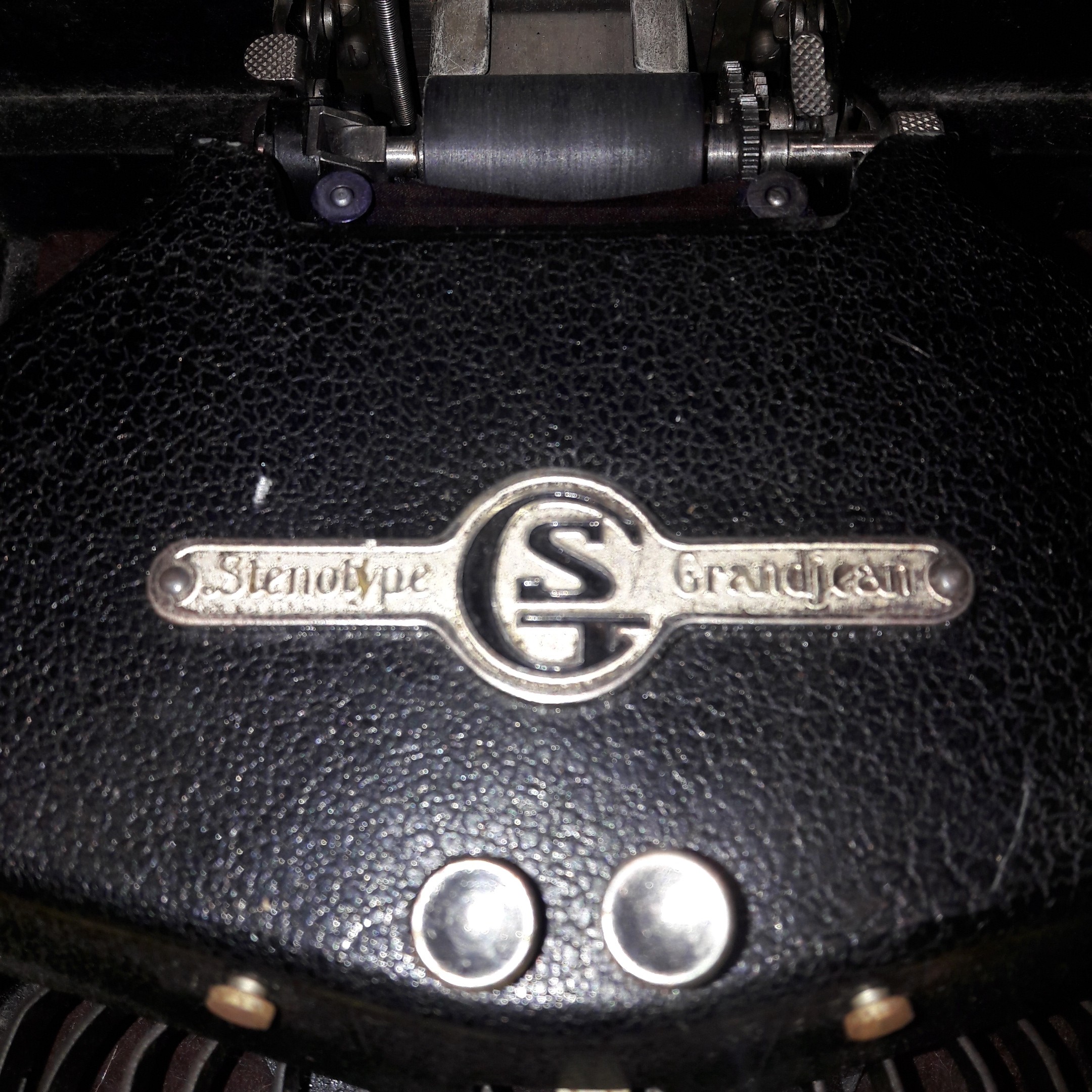 Ancien appareil de sténographie sténotype Grandjean - État correct - Photo 2