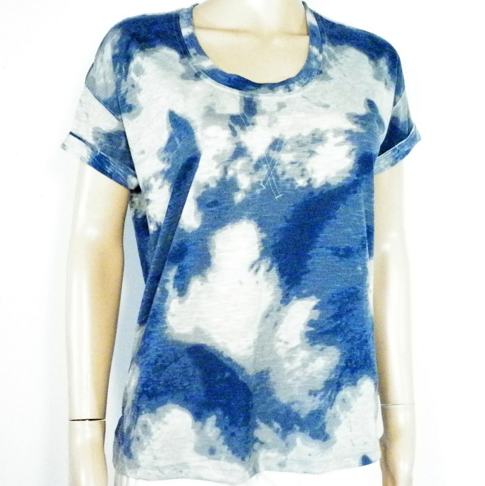 T-Shirt Femme Bleu/ Gris CONVERSE ALL STAR T XS.  -  reconditionné disponible sur Label Emmaüs