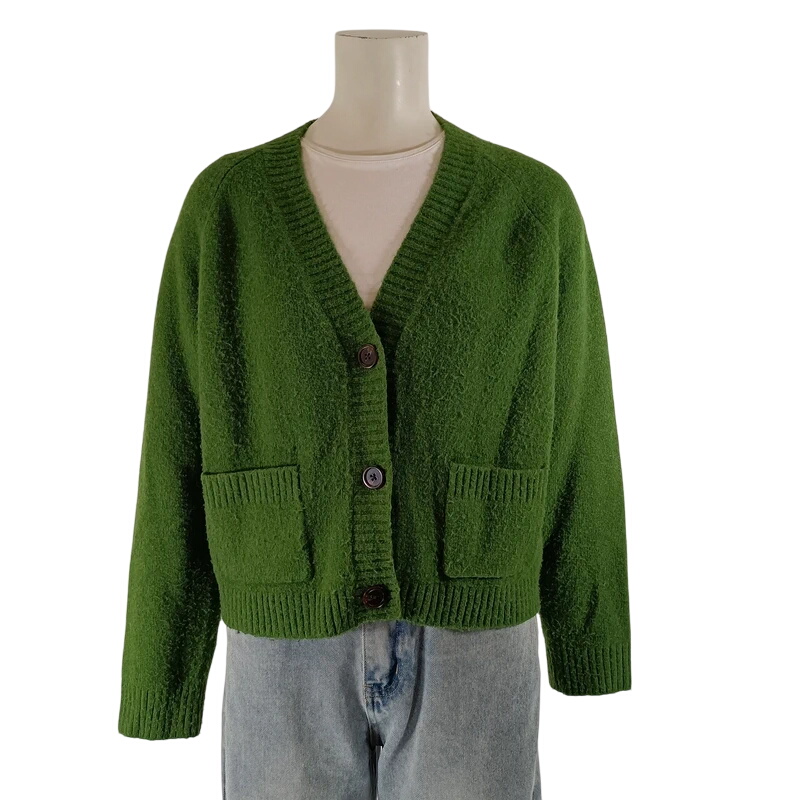 Cardigan laine mlange coupe droite T.S  maille chaude automne hiver - Uniqlo - Modalova