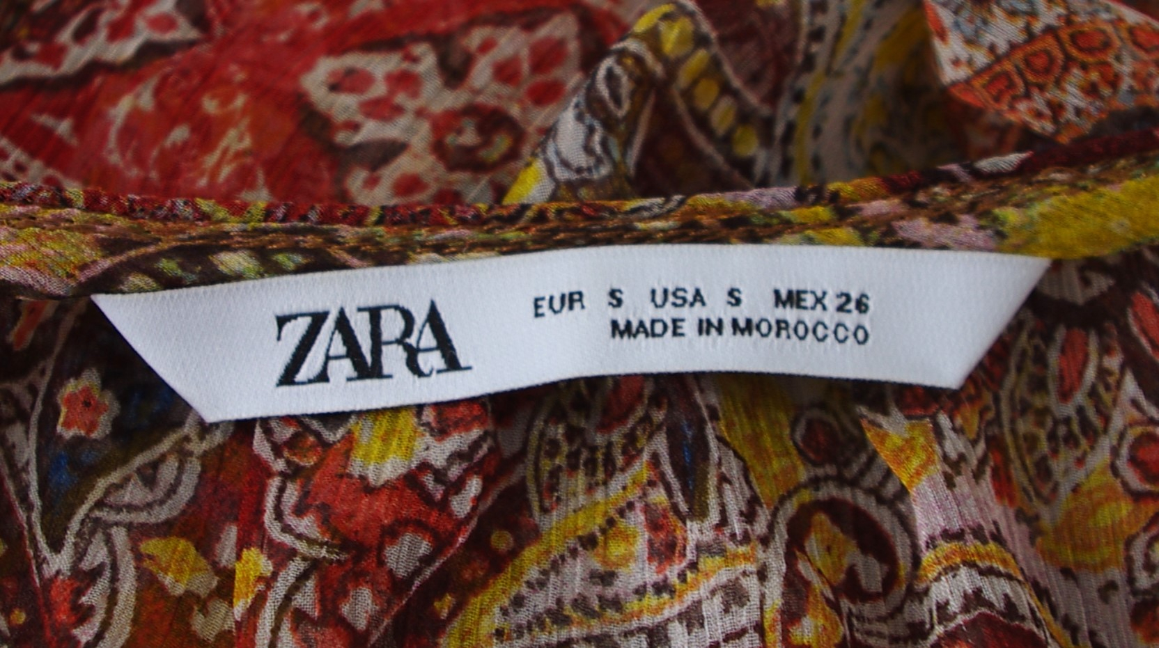 Blouse Zara- S - fluide imprimé cachemire - Photo 3
