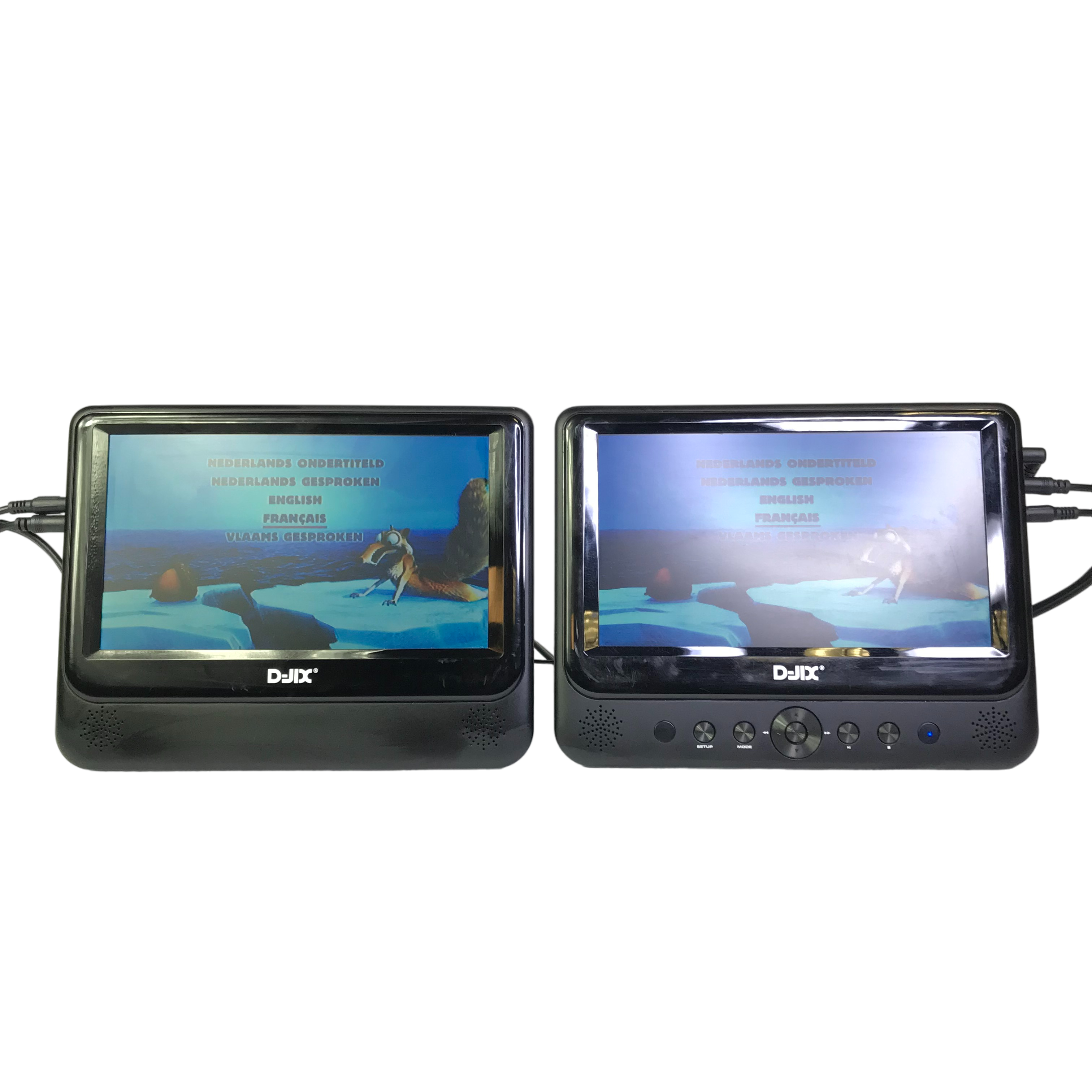 Lecteur DVD portable avec 2 écrans : DJIX PVS 902-40LSM Bon état -  reconditionné disponible sur Label Emmaüs